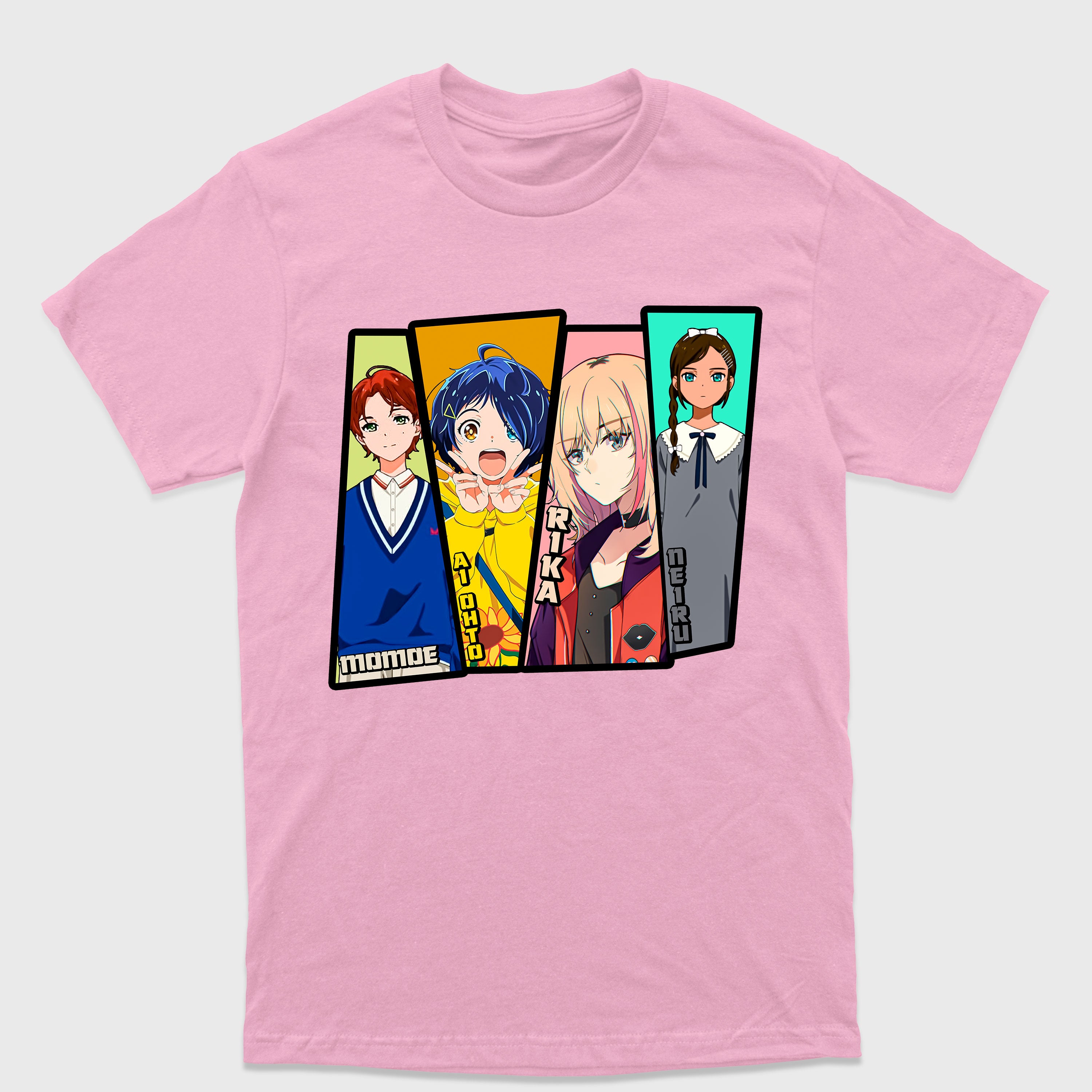 Camiseta Básica Anime Personagens Wonder Egg Priority