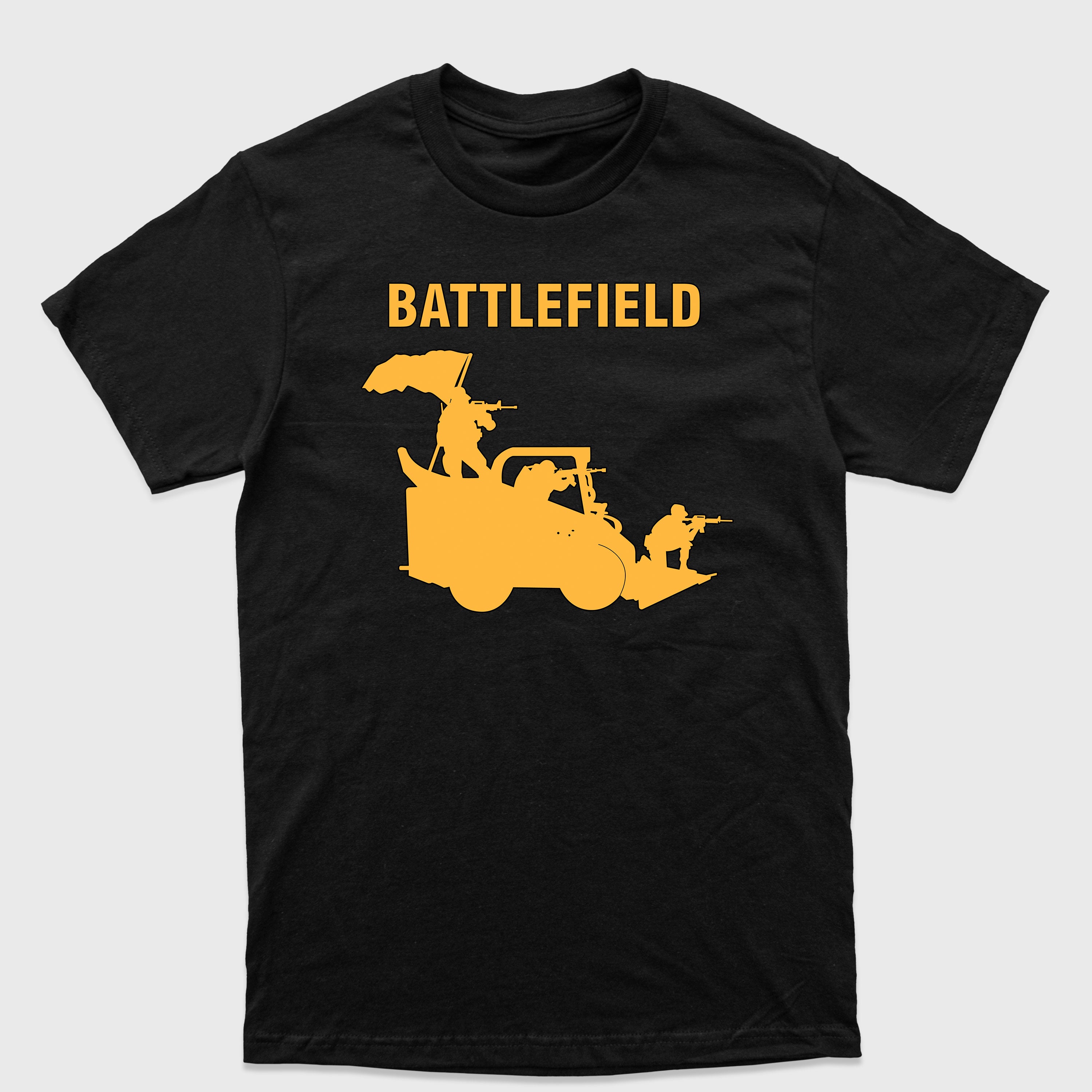 Camiseta Básica Battlefield War Car