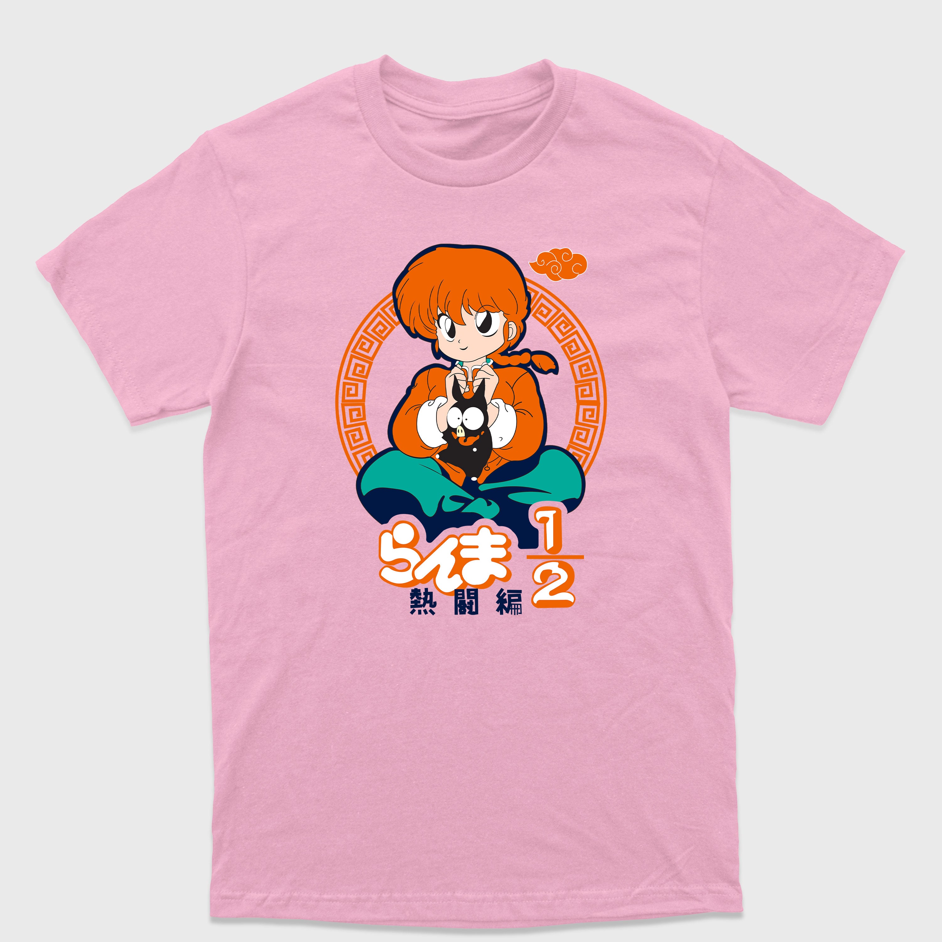 Camiseta Básica Ranma e Ryoga Porquinho - Ranma