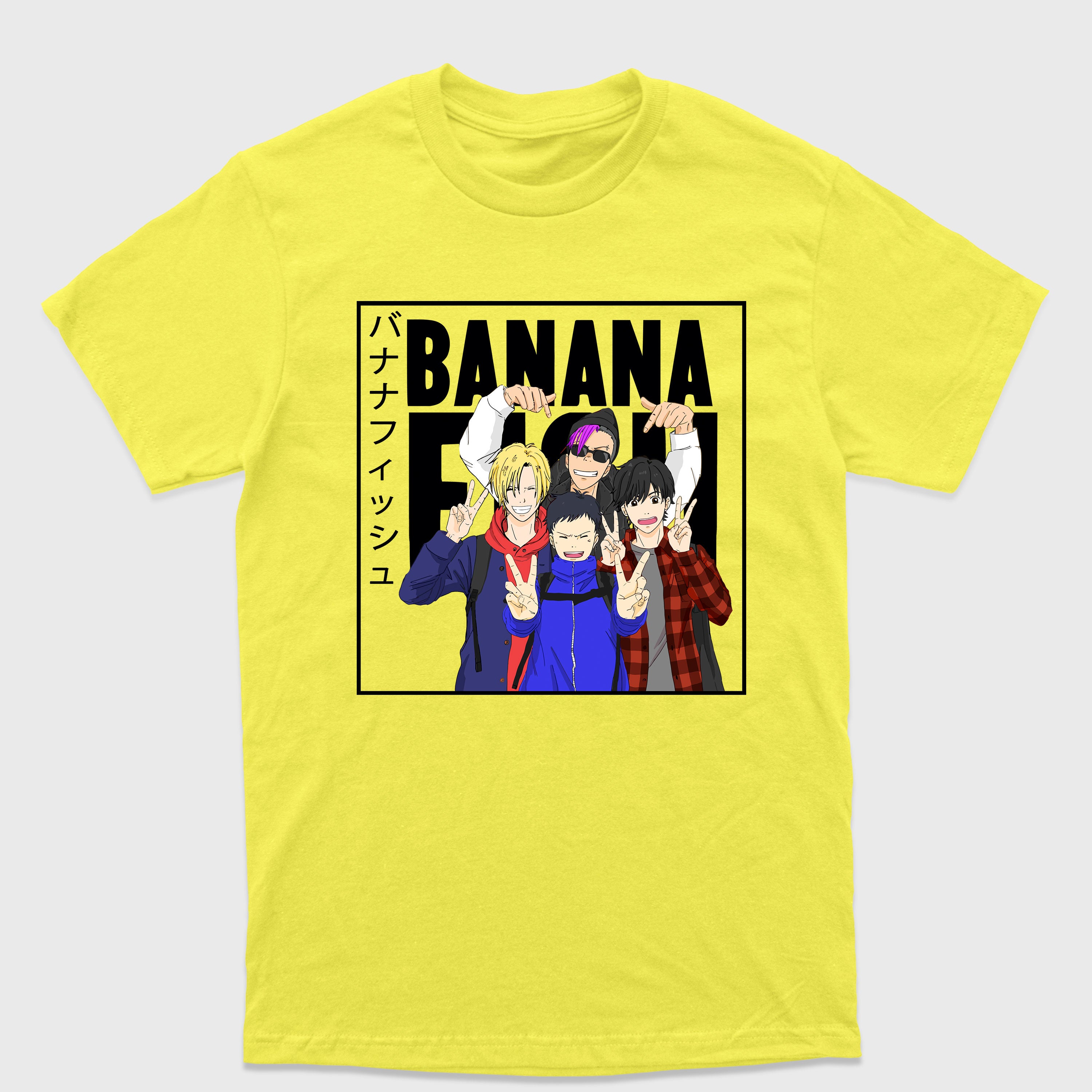 Camiseta Básica Personagens Banana Fish
