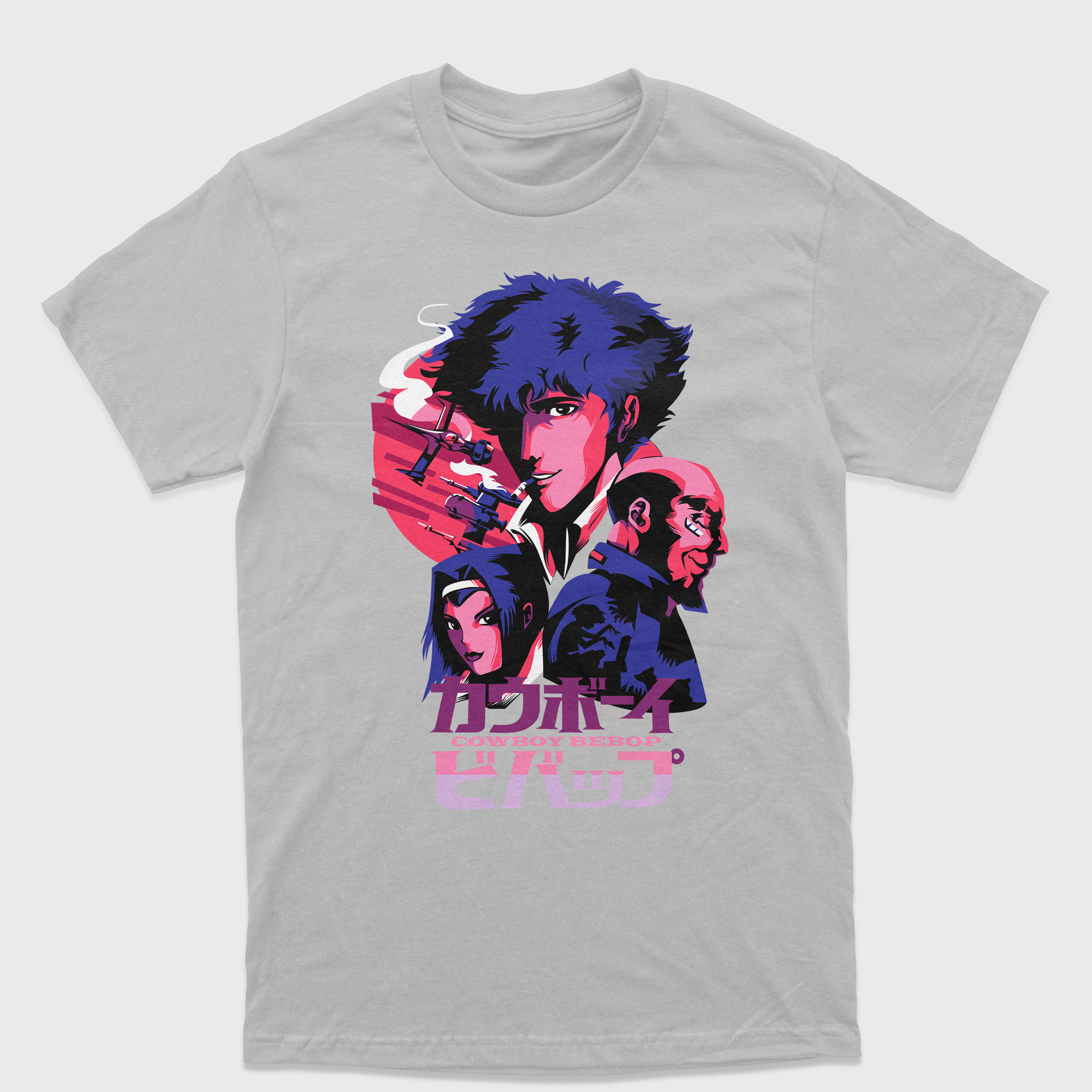 Camiseta Anime Cowboy Bepop Personagens
