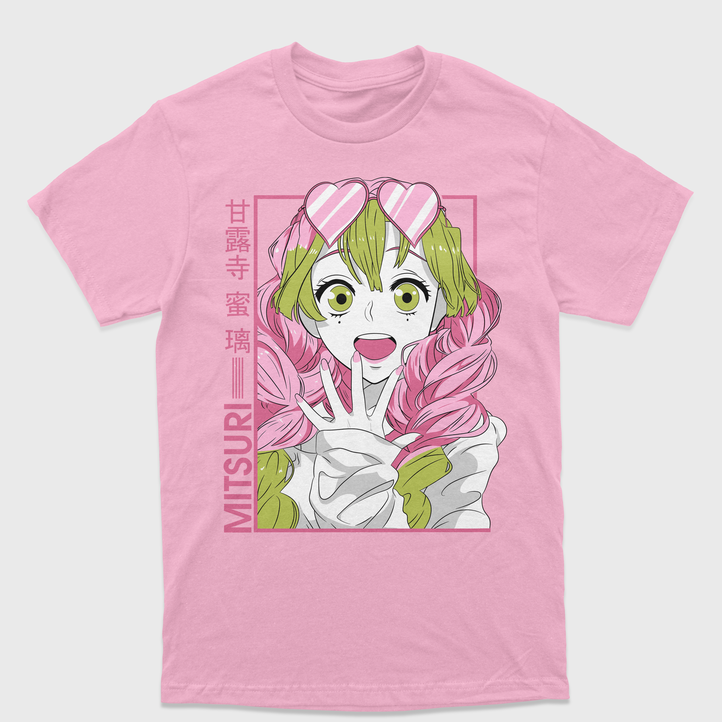 Camiseta Anime Mitsuri Demon Slayer Kimetsu No Yaiba
