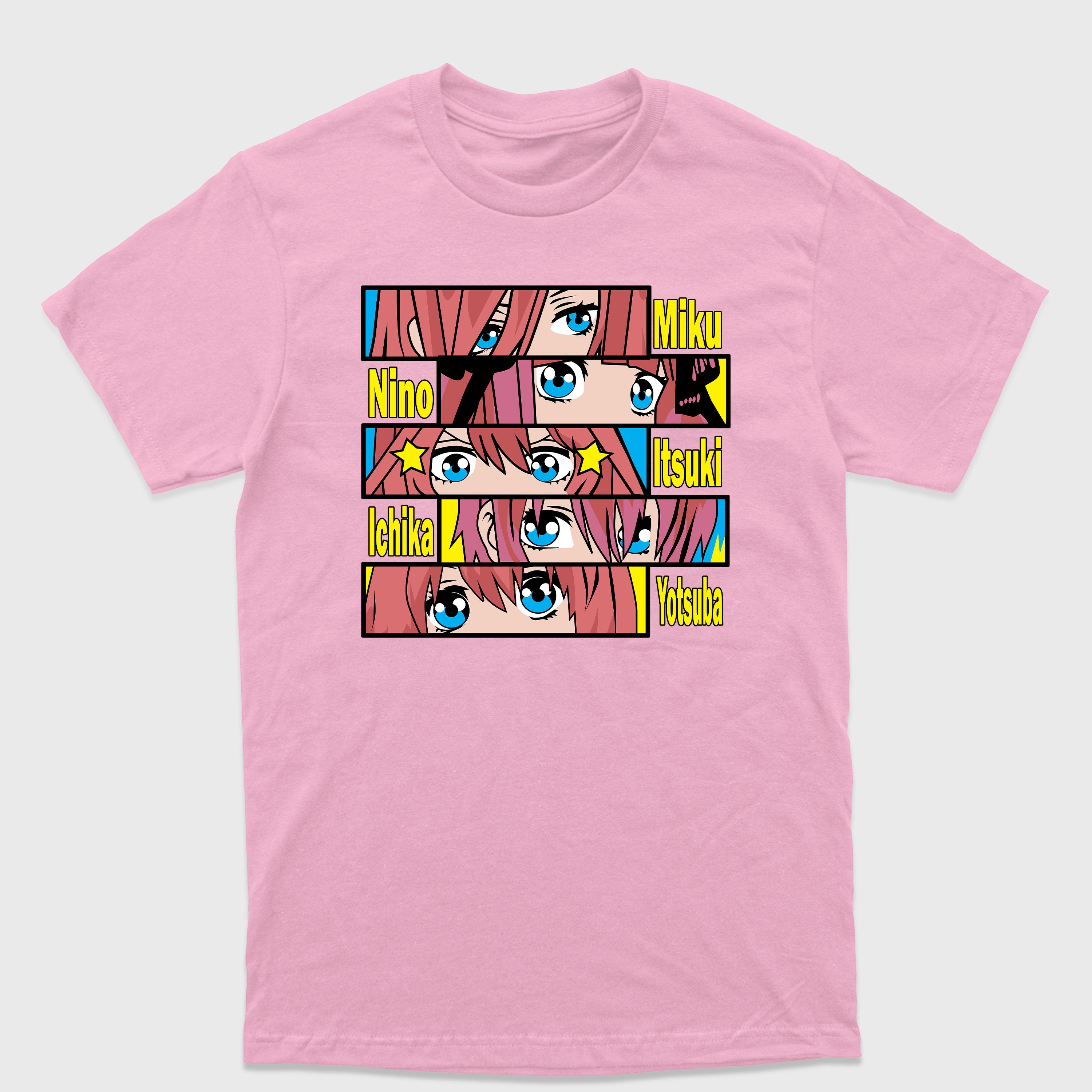 Camiseta Básica Eyes Five Sisters The Quintessential Quintuplets