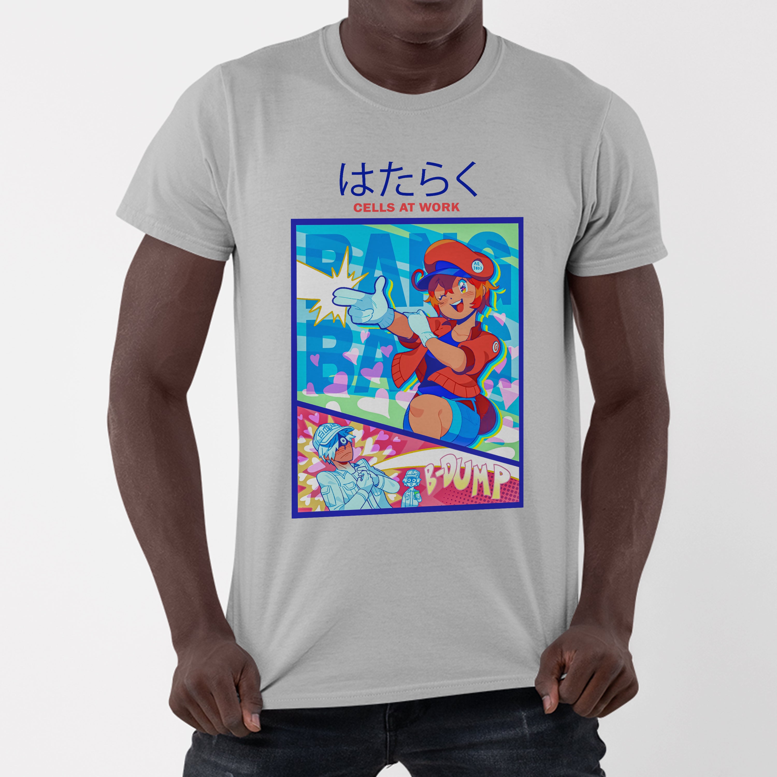 Camiseta Básica Cells At Work Anime