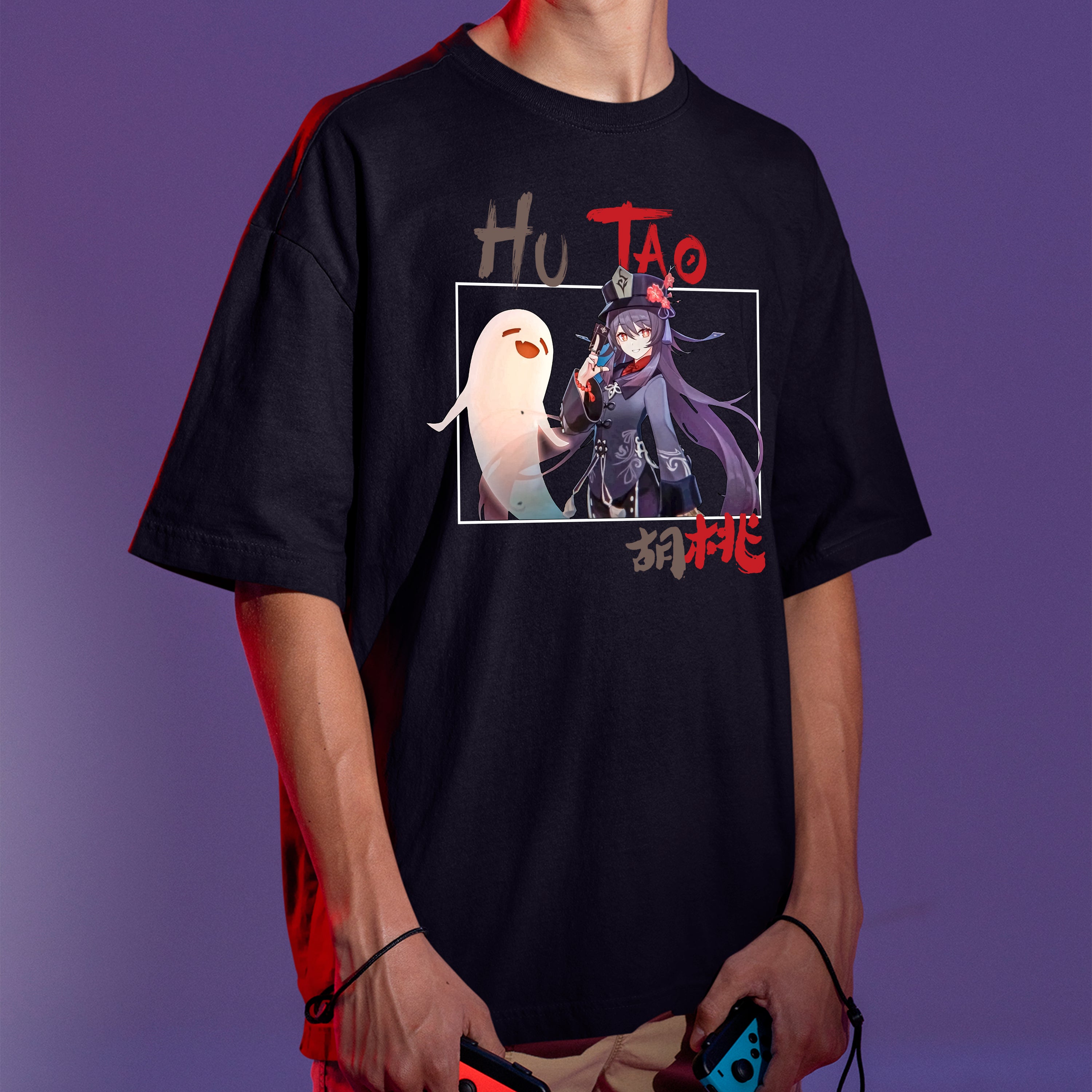 Camiseta Básica Genshin Impact Hu Tao Fantasma