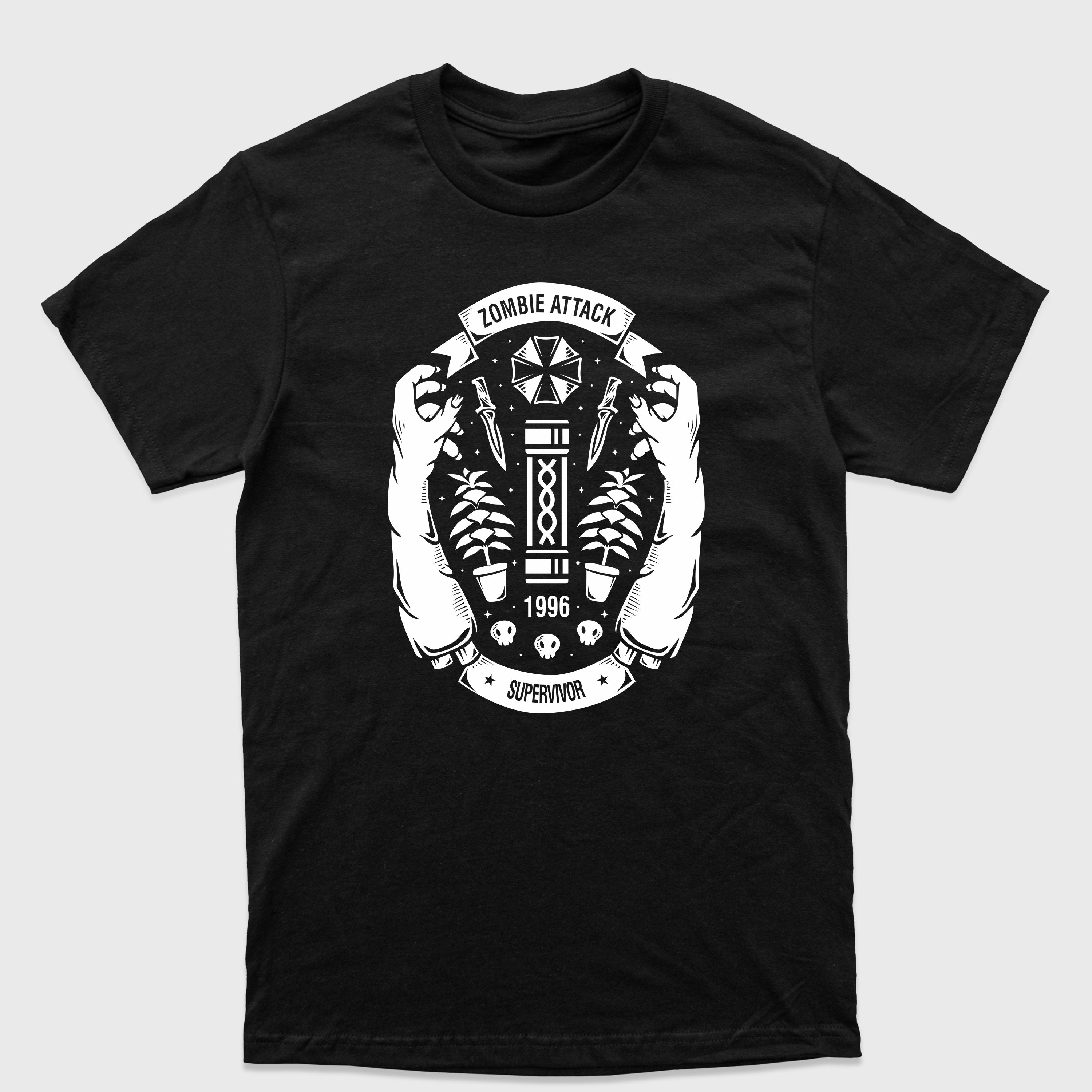 Camiseta Básica Zombie Attack Resident Evil