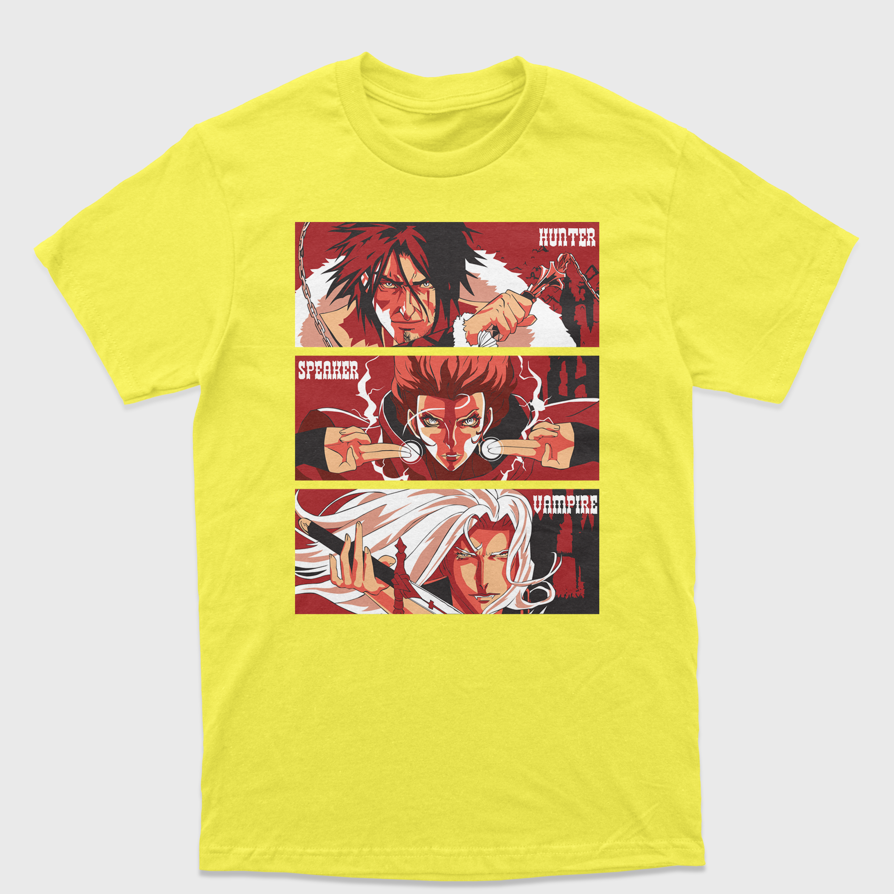 Camiseta Anime Castlevania Vampire Speaker Hunter