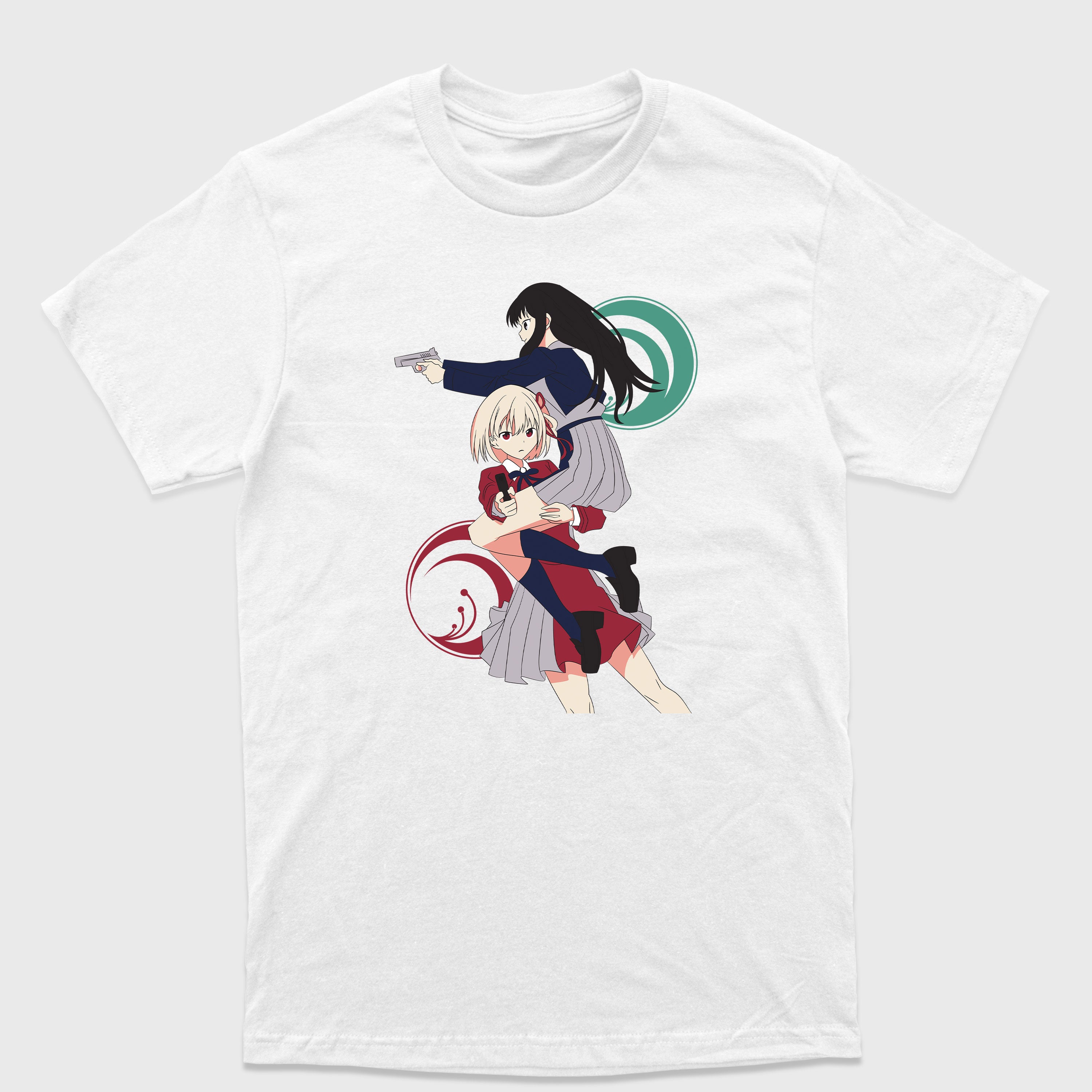Camiseta Básica Inoue e Chisato Lycoris Recoil