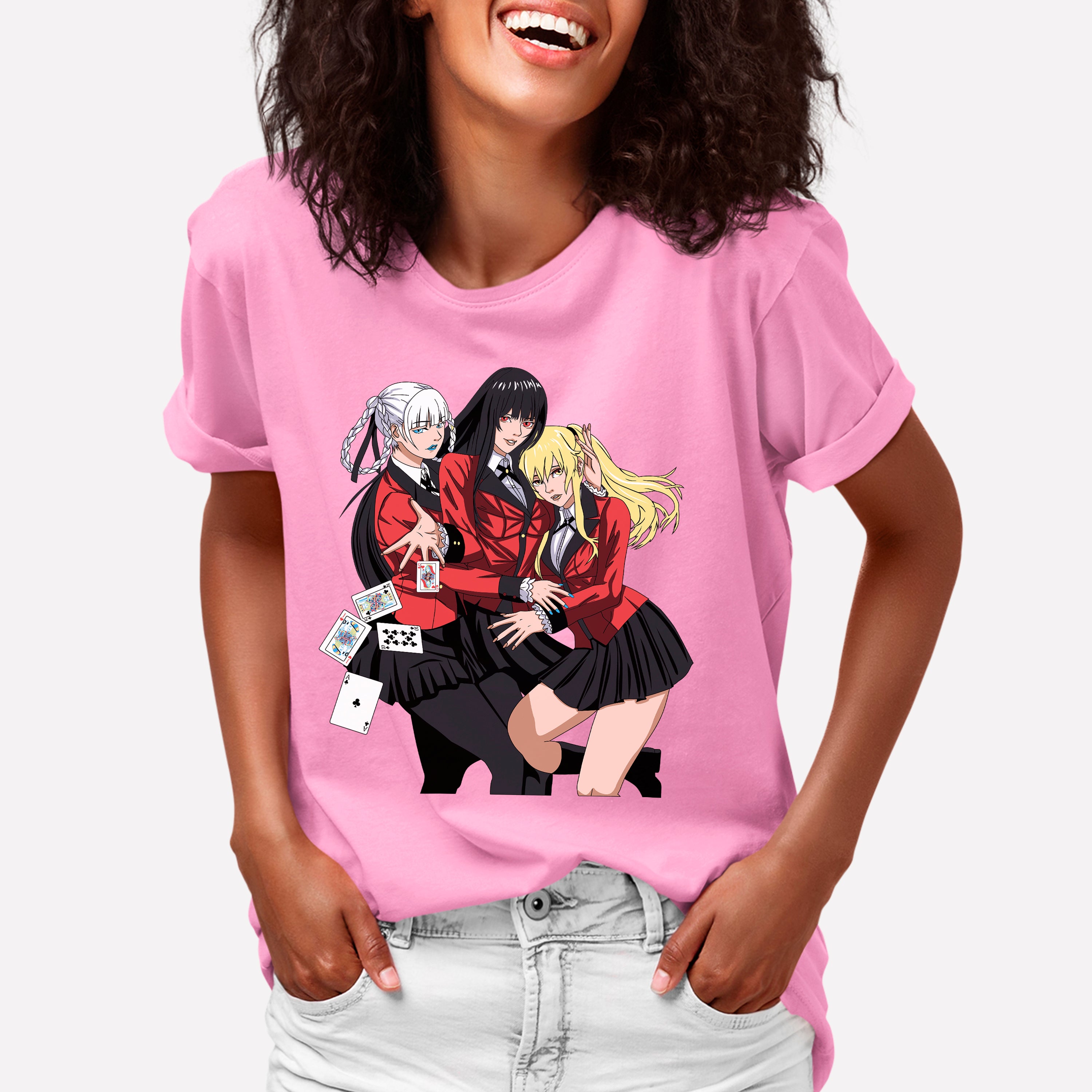 Camiseta Básica Yumeko Mary e Kirari Kakegurui