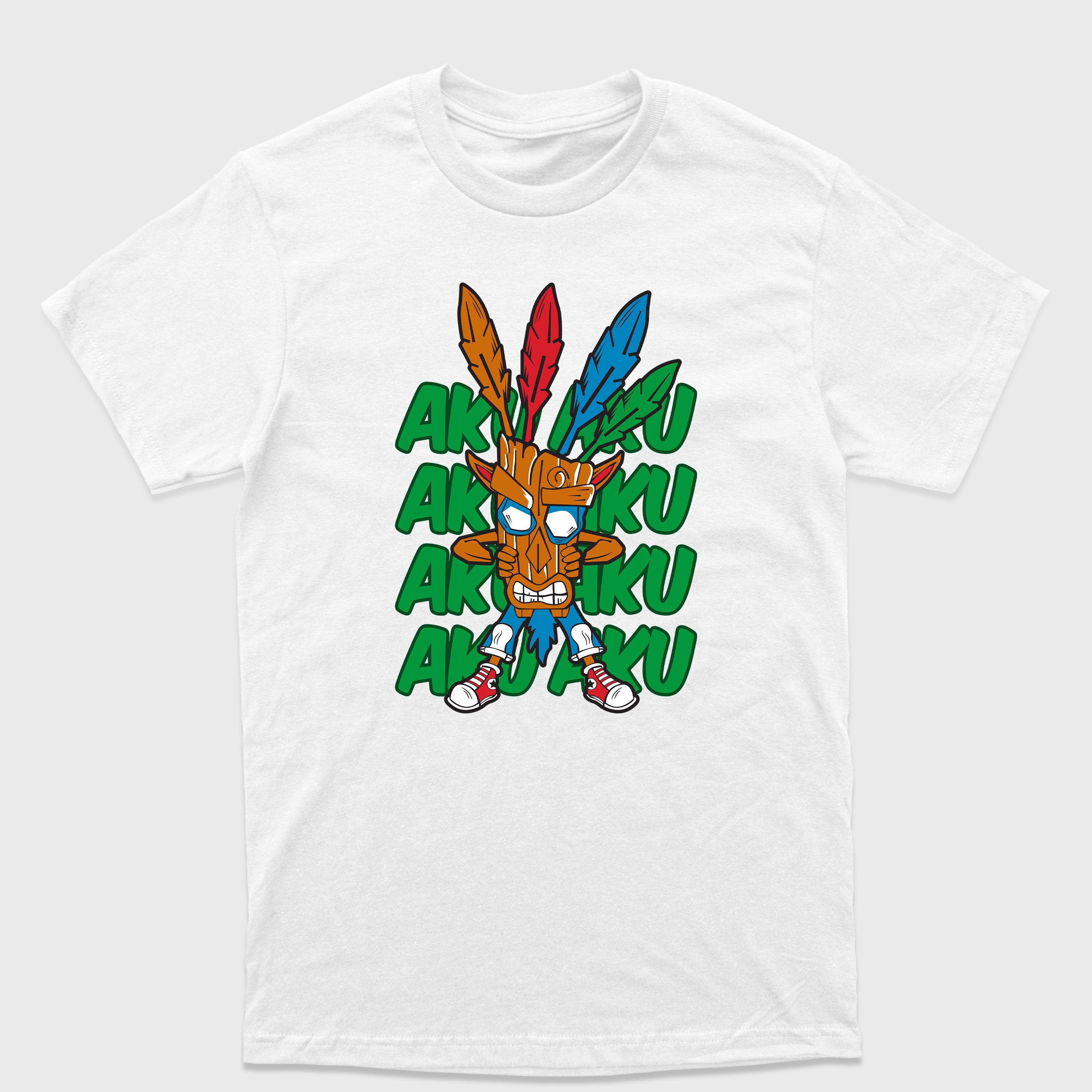 Camiseta Básica Crash e a Máscara Aku Aku