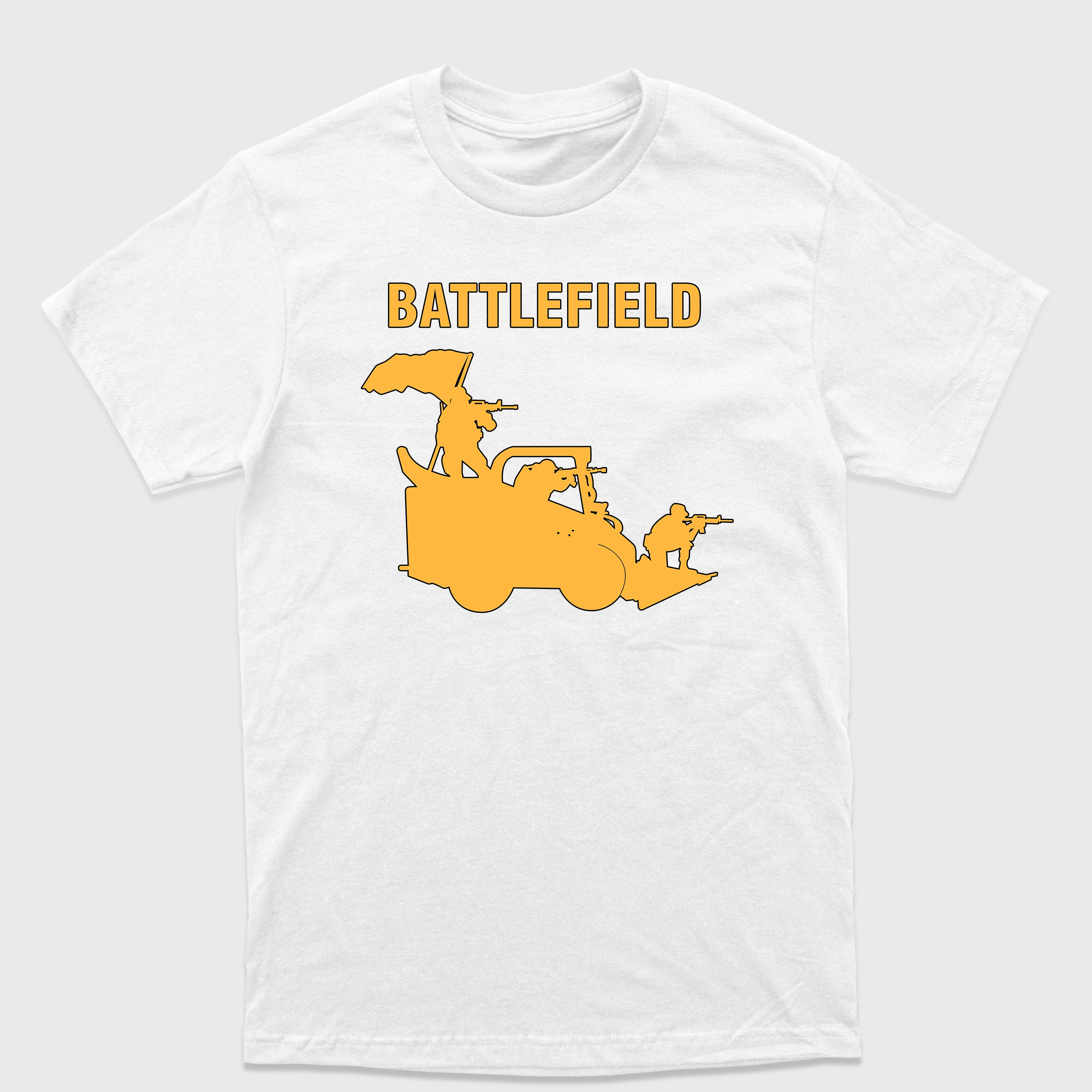 Camiseta Básica Battlefield War Car