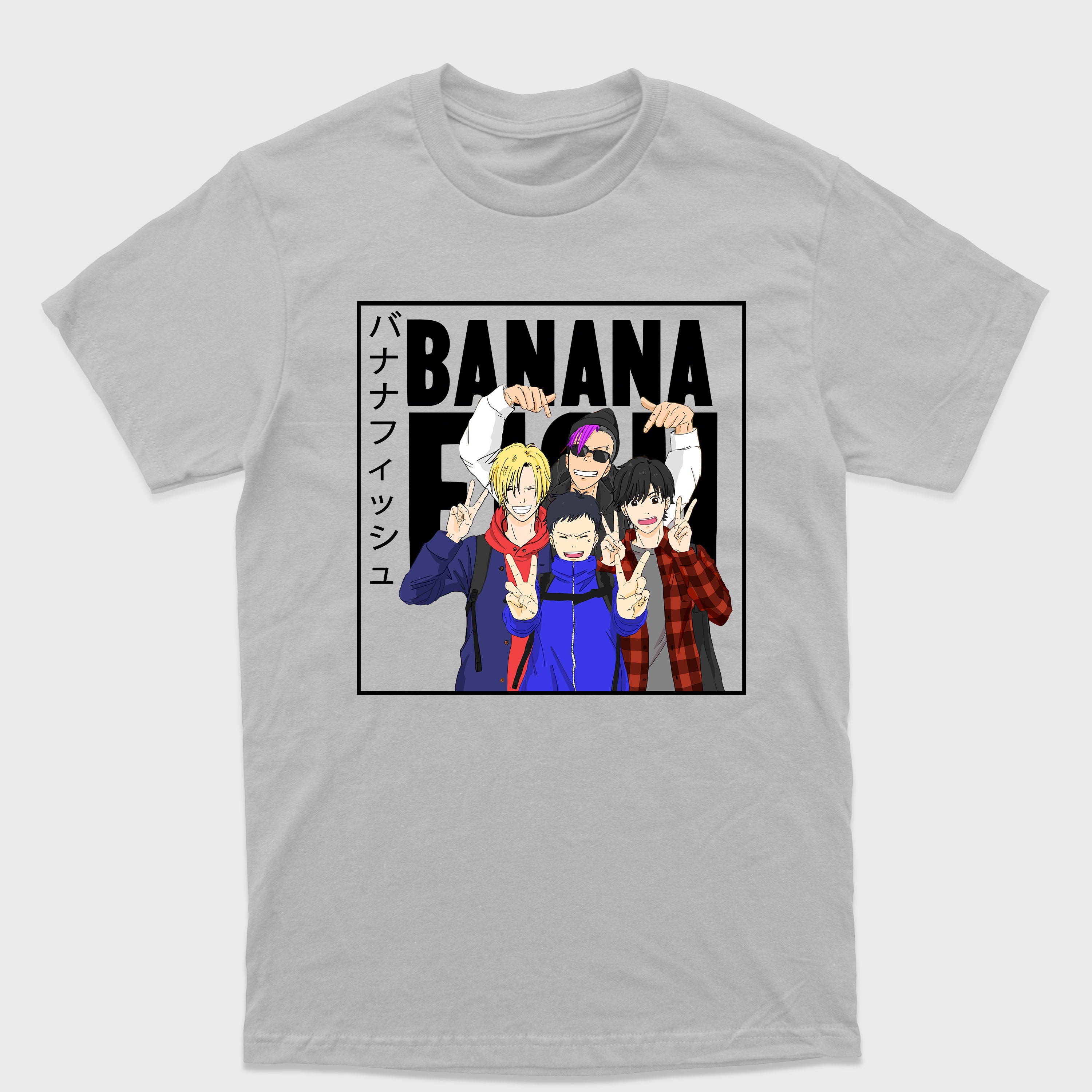 Camiseta Básica Personagens Banana Fish