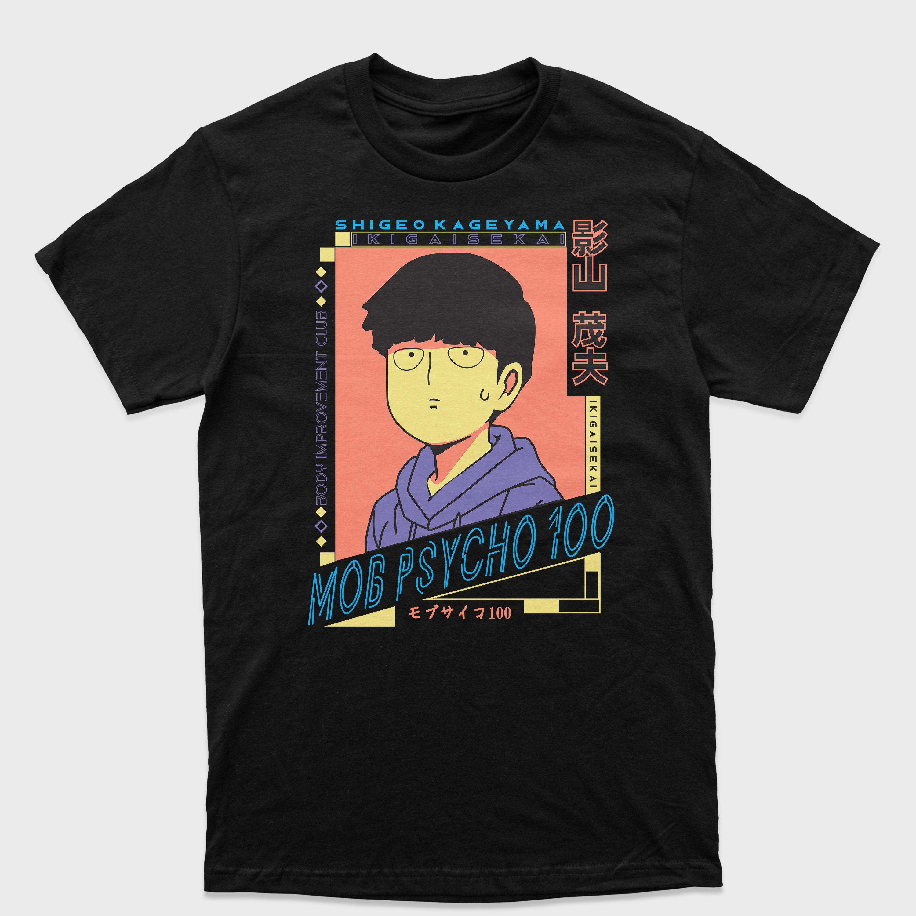 Camiseta Anime Mob Psycho 100 Body Improvement Club
