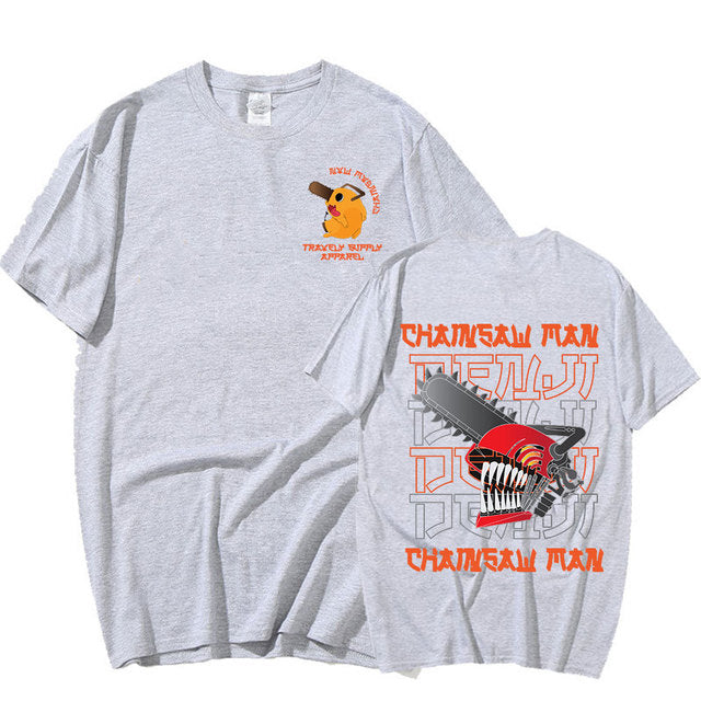 Camiseta Básica Denji e Pochita Chainsaw Man