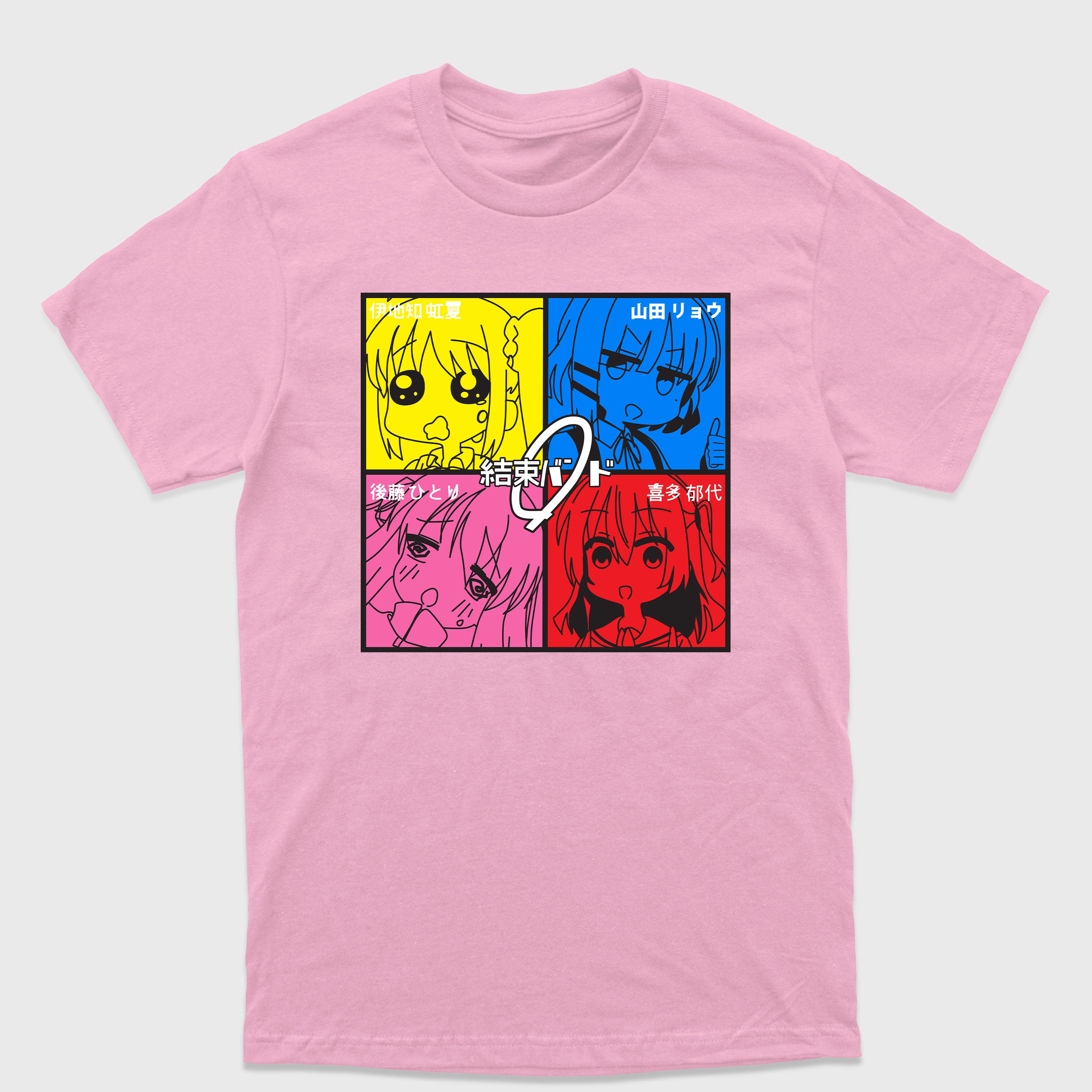 Camiseta Básica Kessoku Band Cute Bocchi the Rock