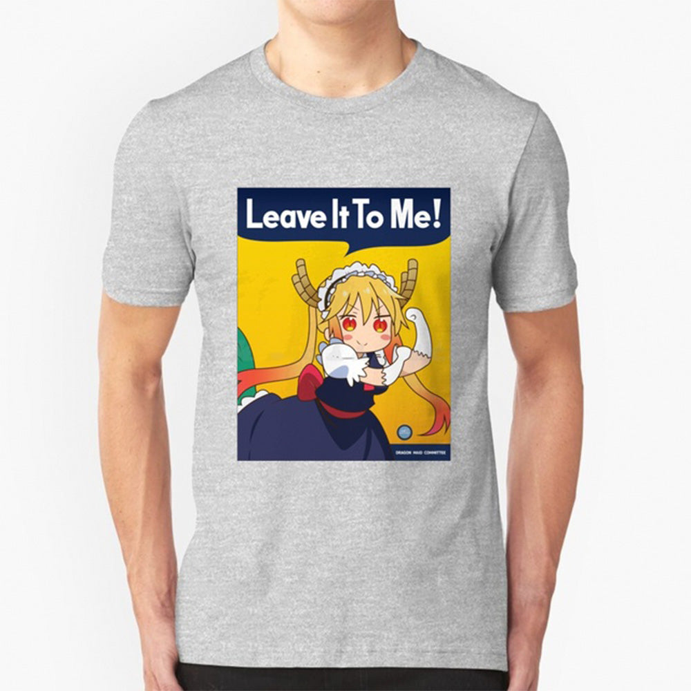 Camiseta Básica Leave it to Me Tohru Kobayashi San