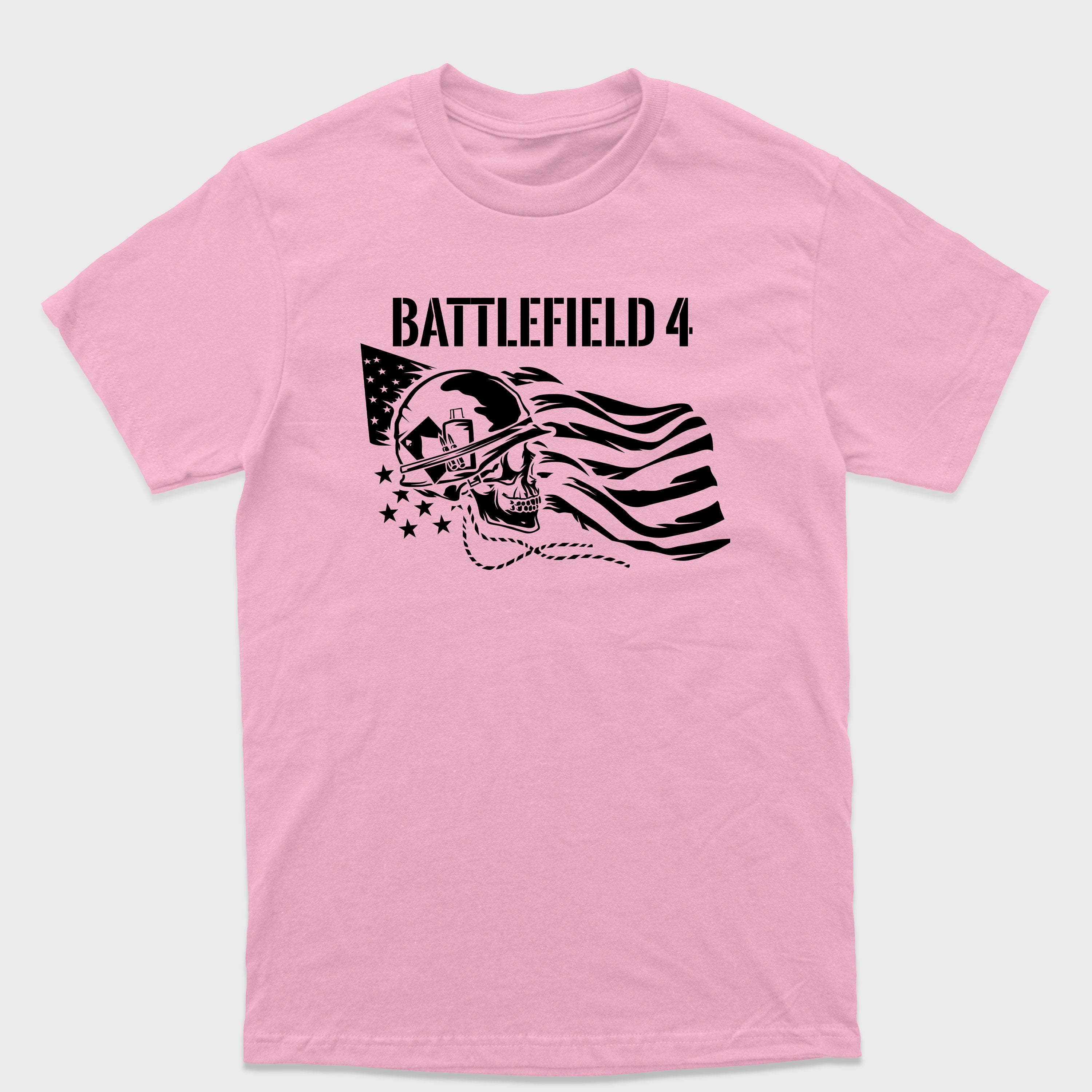 Camiseta Básica BF4 Skull USA Flag