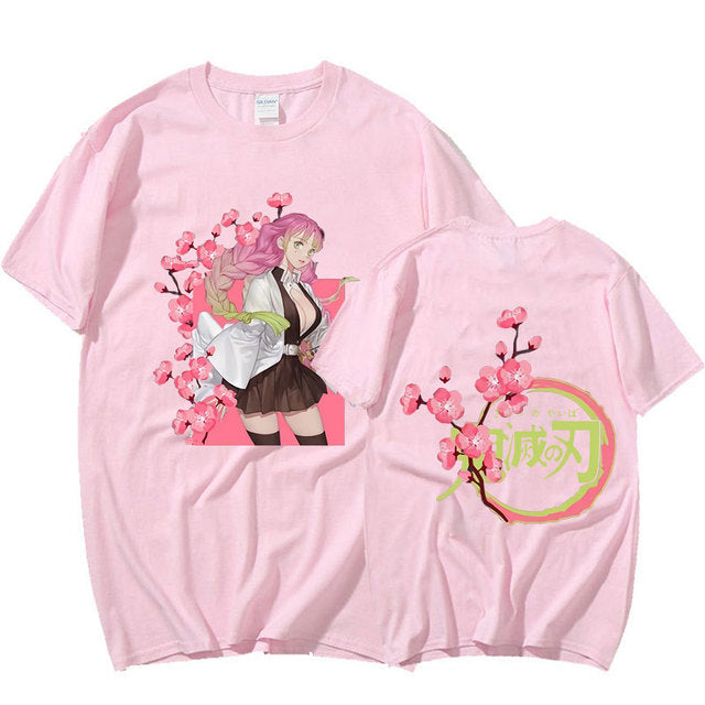 Camiseta Básica Mitsuri Cute Demon Slayer