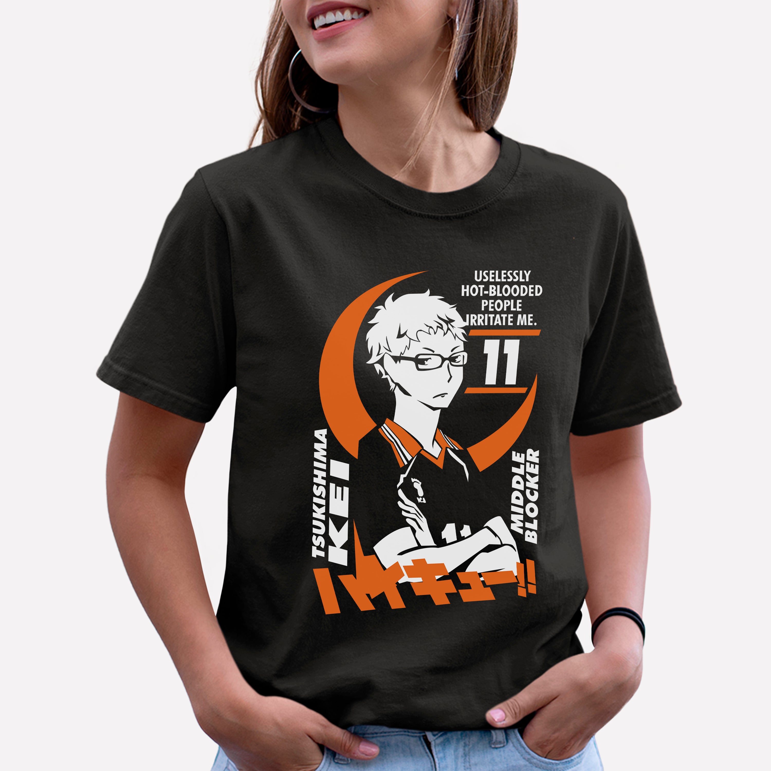 Camiseta Básica Tsukishima Kei Haikyu!