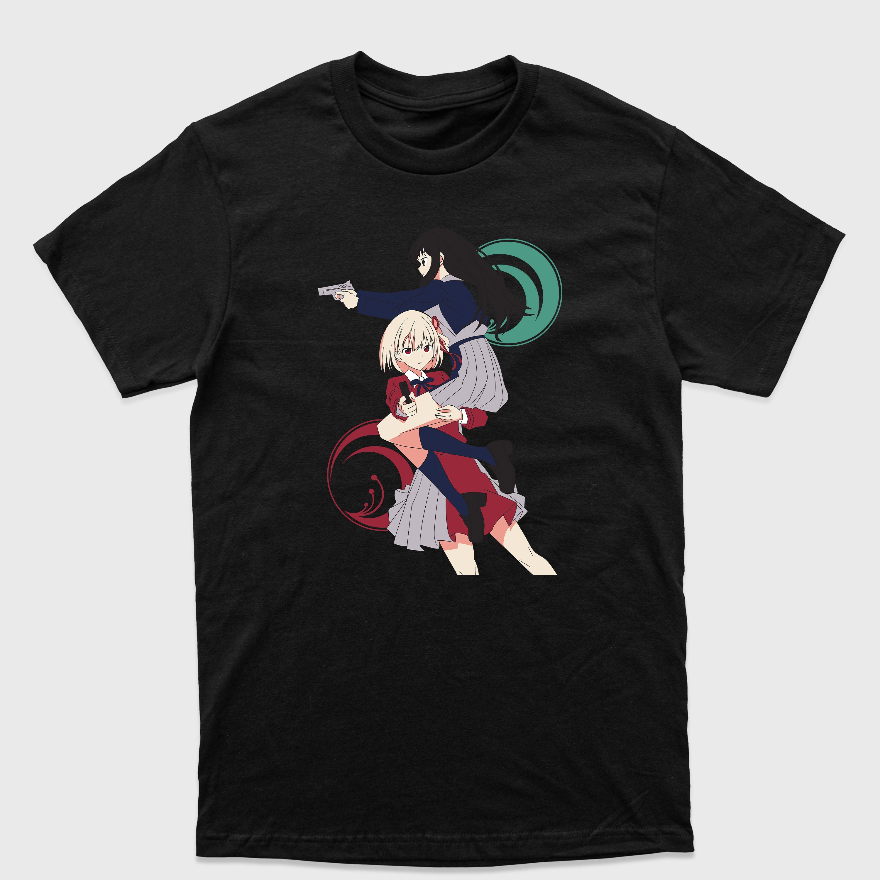 Camiseta Básica Inoue e Chisato Lycoris Recoil