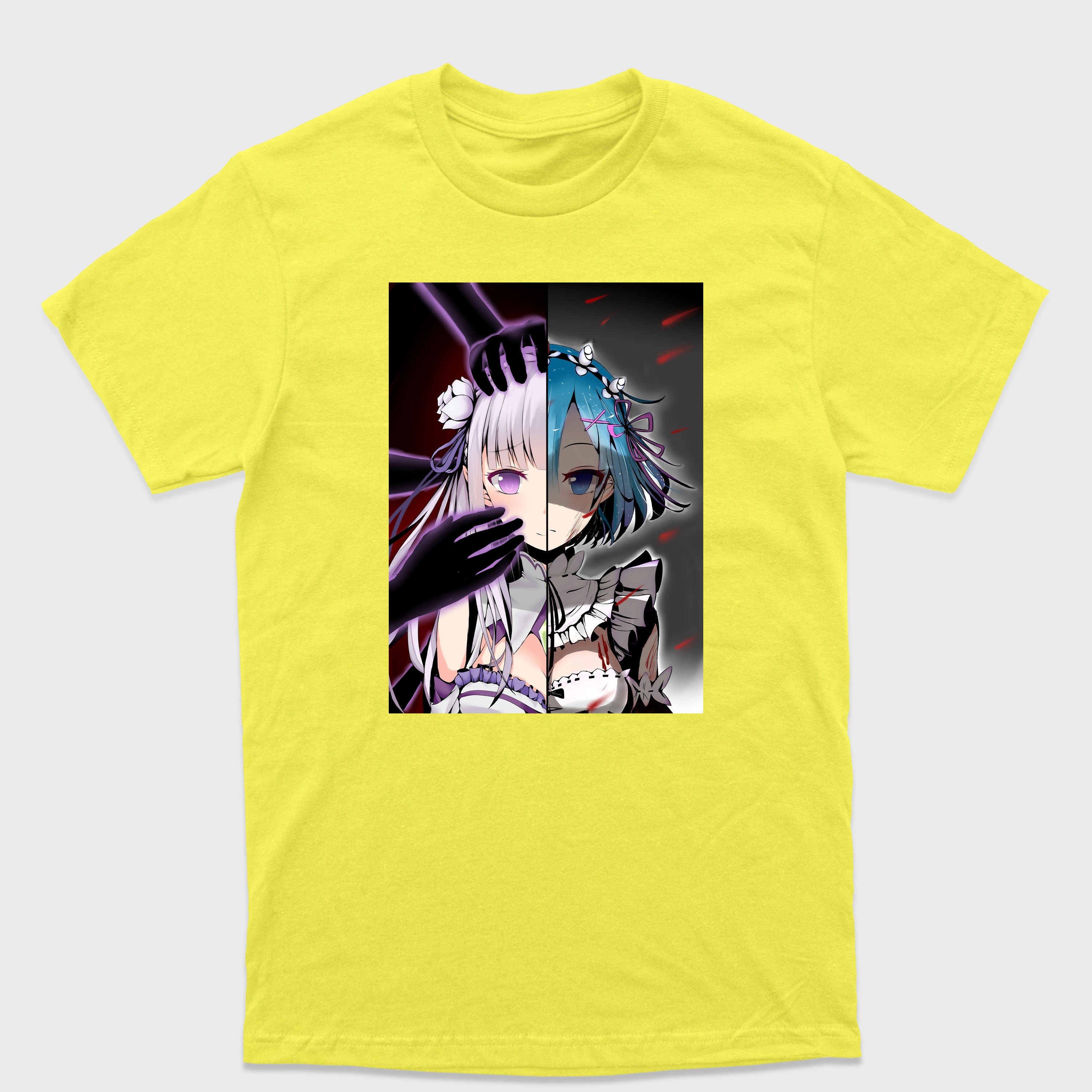 Camiseta Básica Anime Rezero Emilia Rem