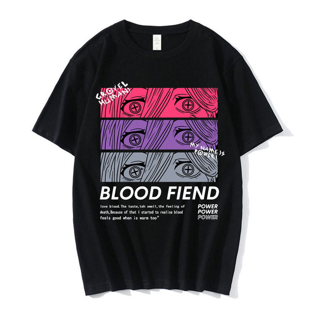 Camiseta Básica Power Blood Fiend Chainsaw Man