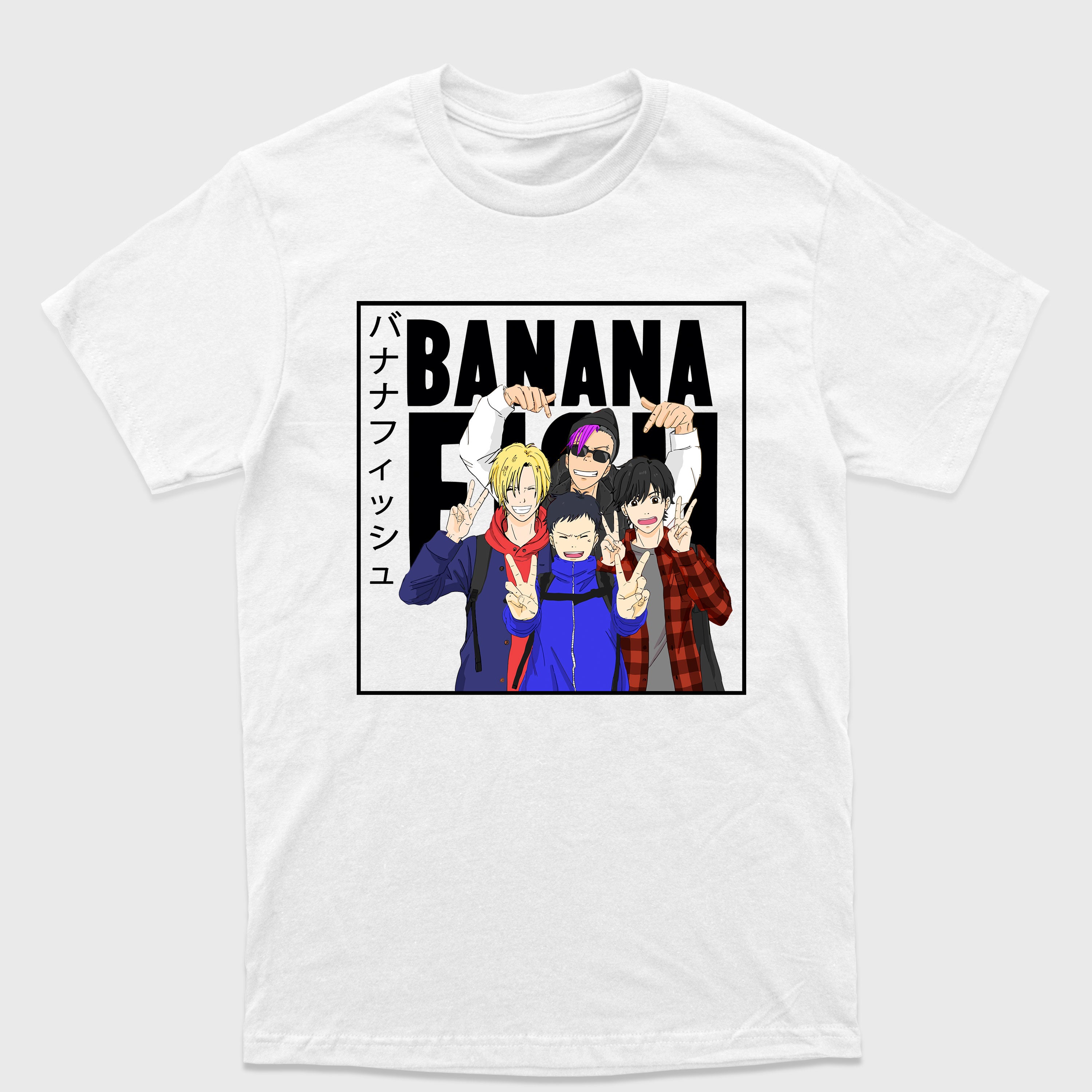 Camiseta Básica Personagens Banana Fish
