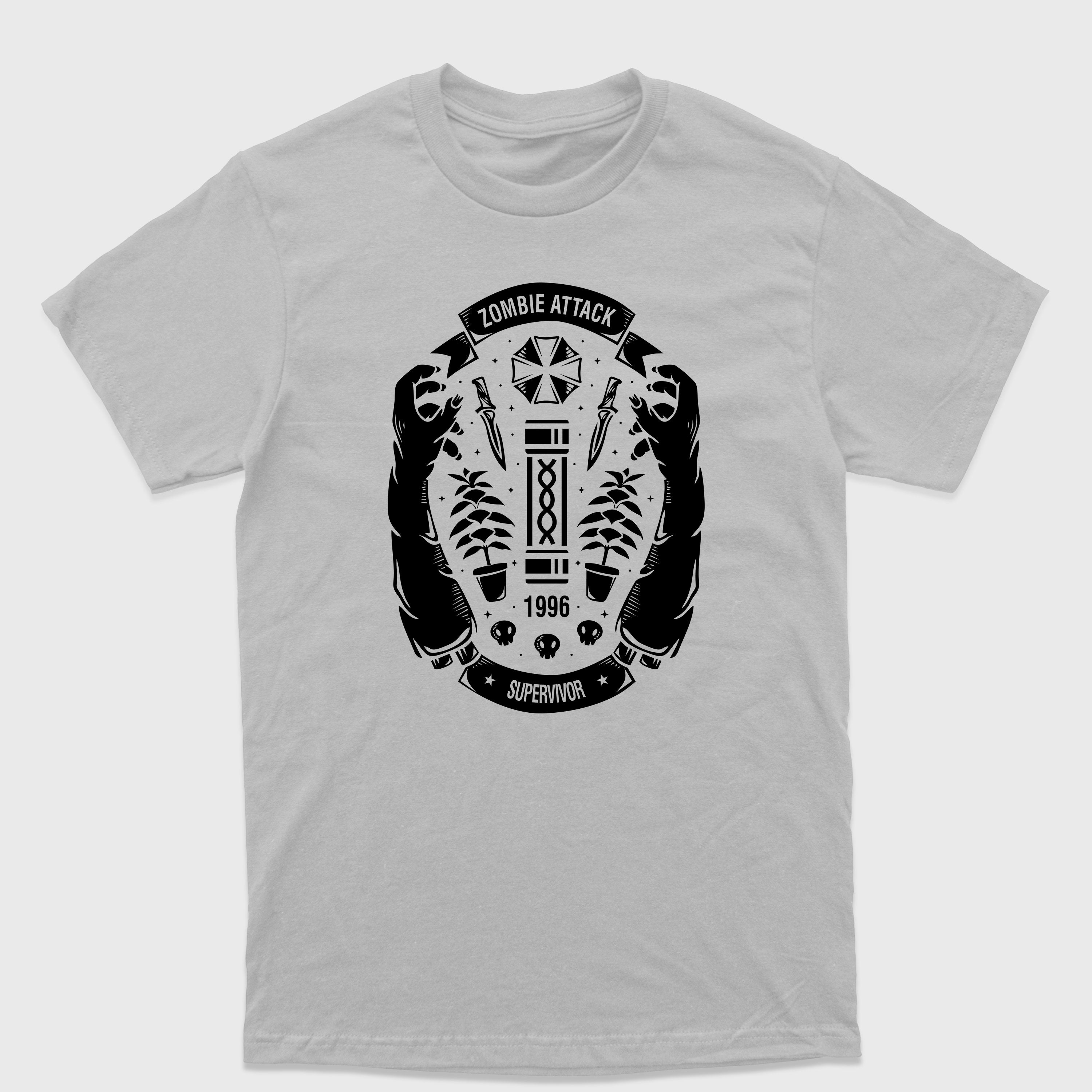 Camiseta Básica Zombie Attack Resident Evil