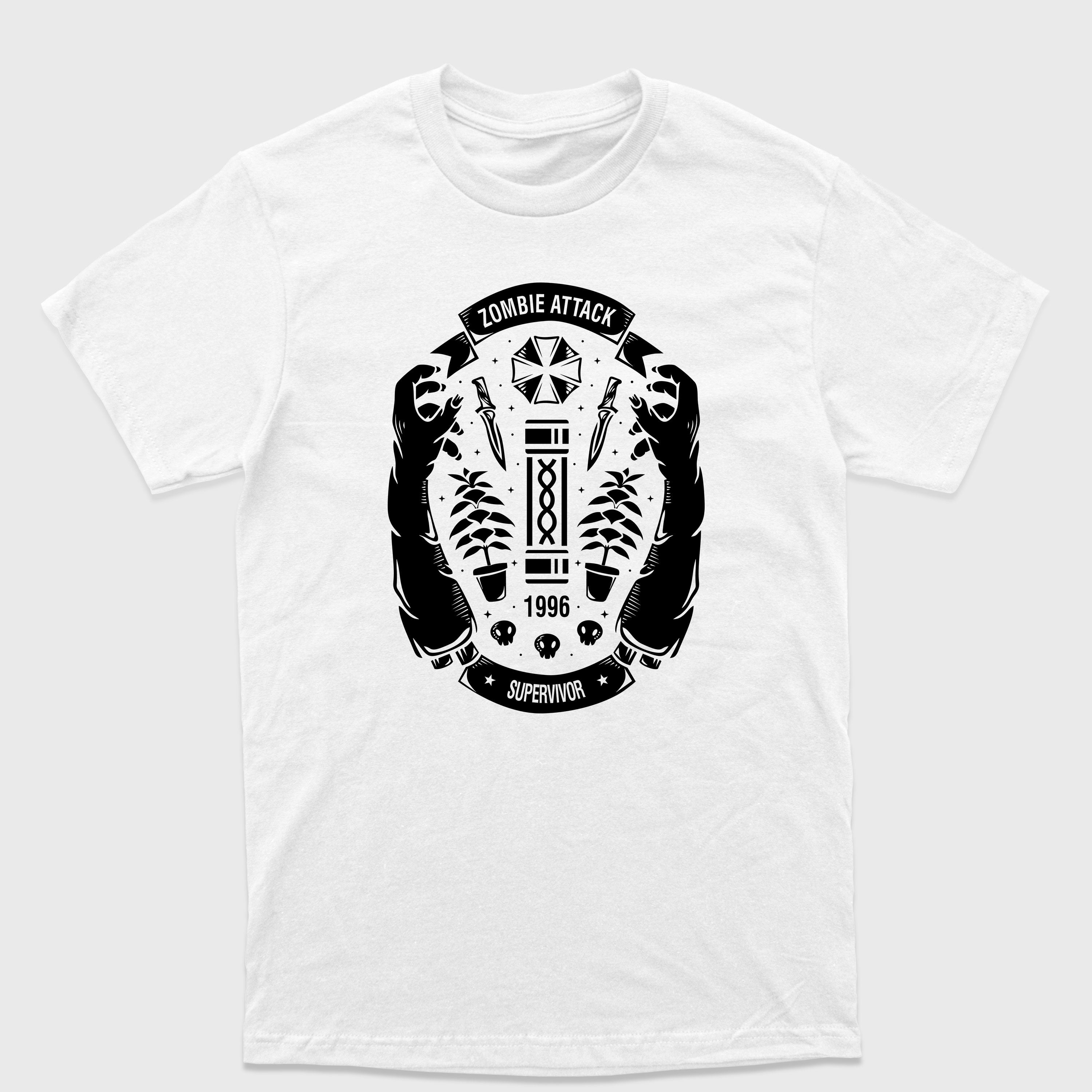 Camiseta Básica Zombie Attack Resident Evil