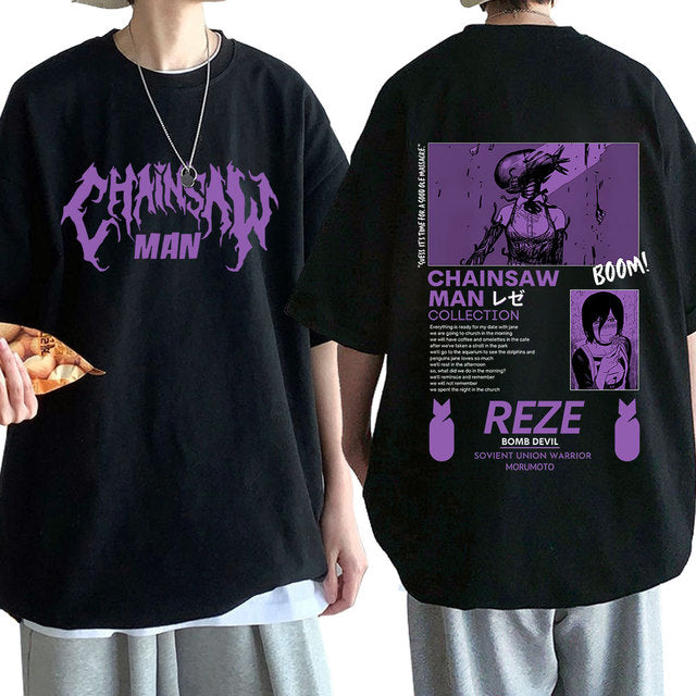 Camiseta Básica Reze Bomb Devil Chainsaw Man