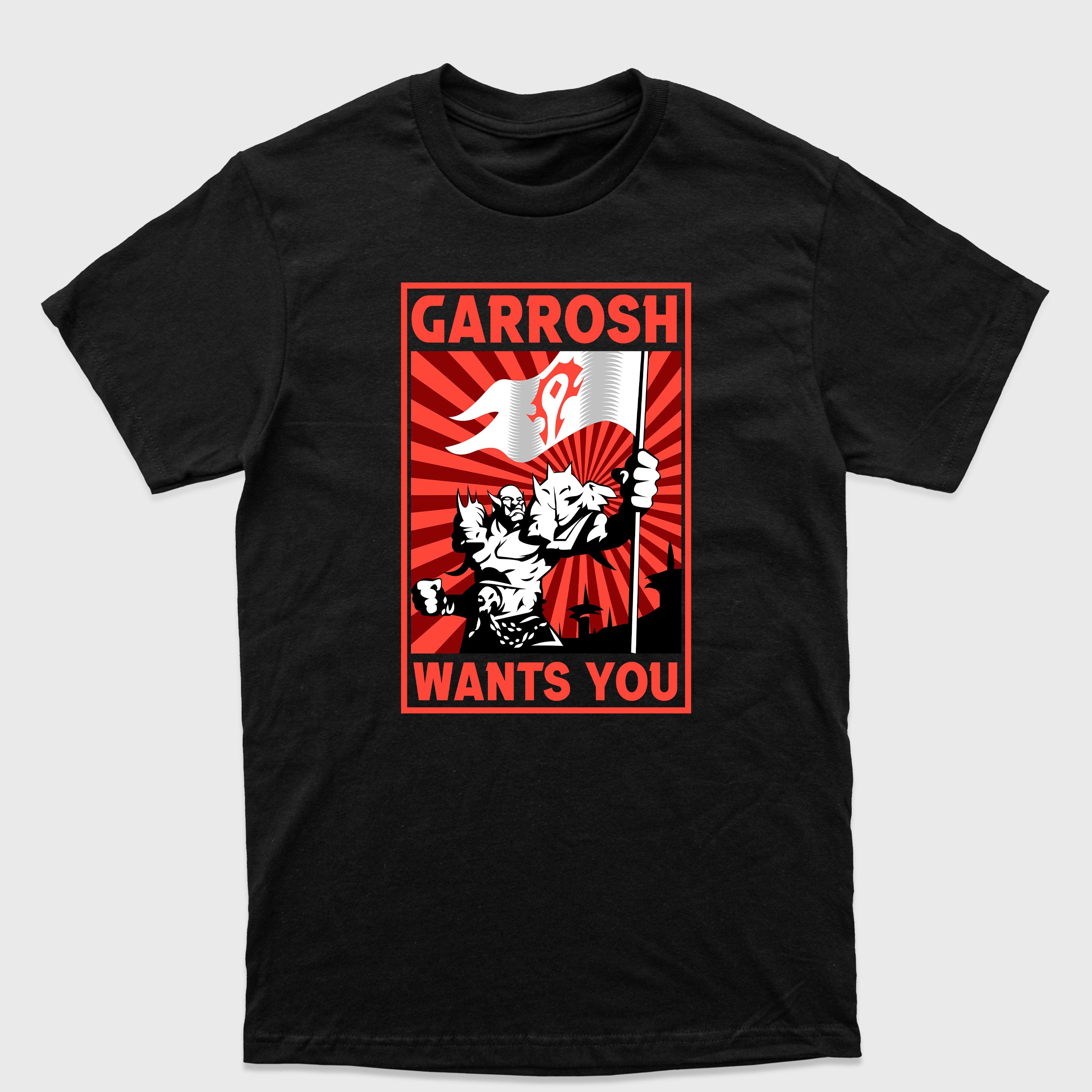 Camiseta Básica Garrosh Wants You WoW