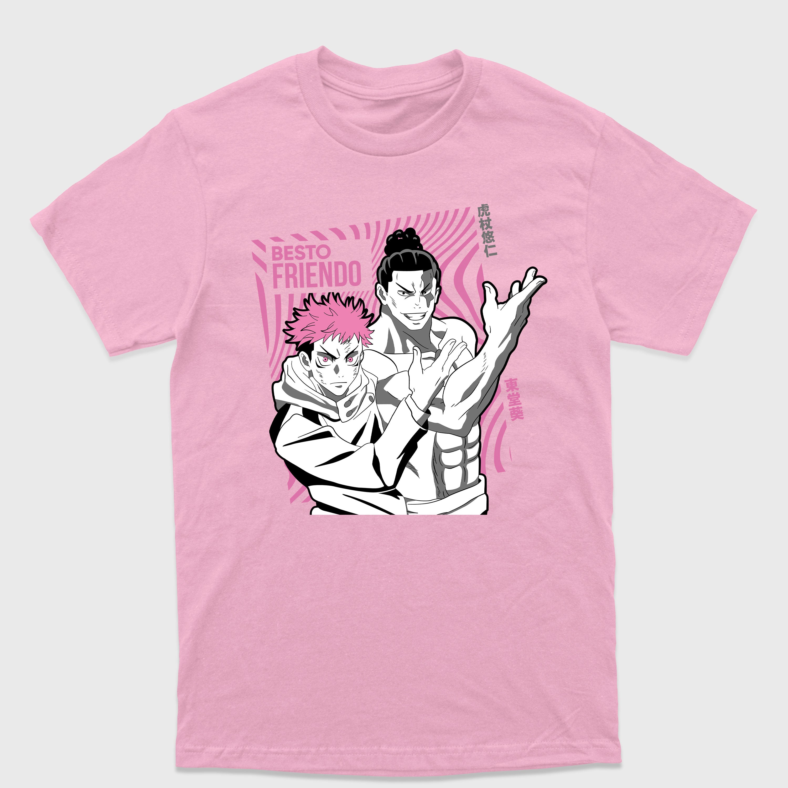 Camiseta Básica Yuji e Todo Best Friendo Jujutsu Kaisen