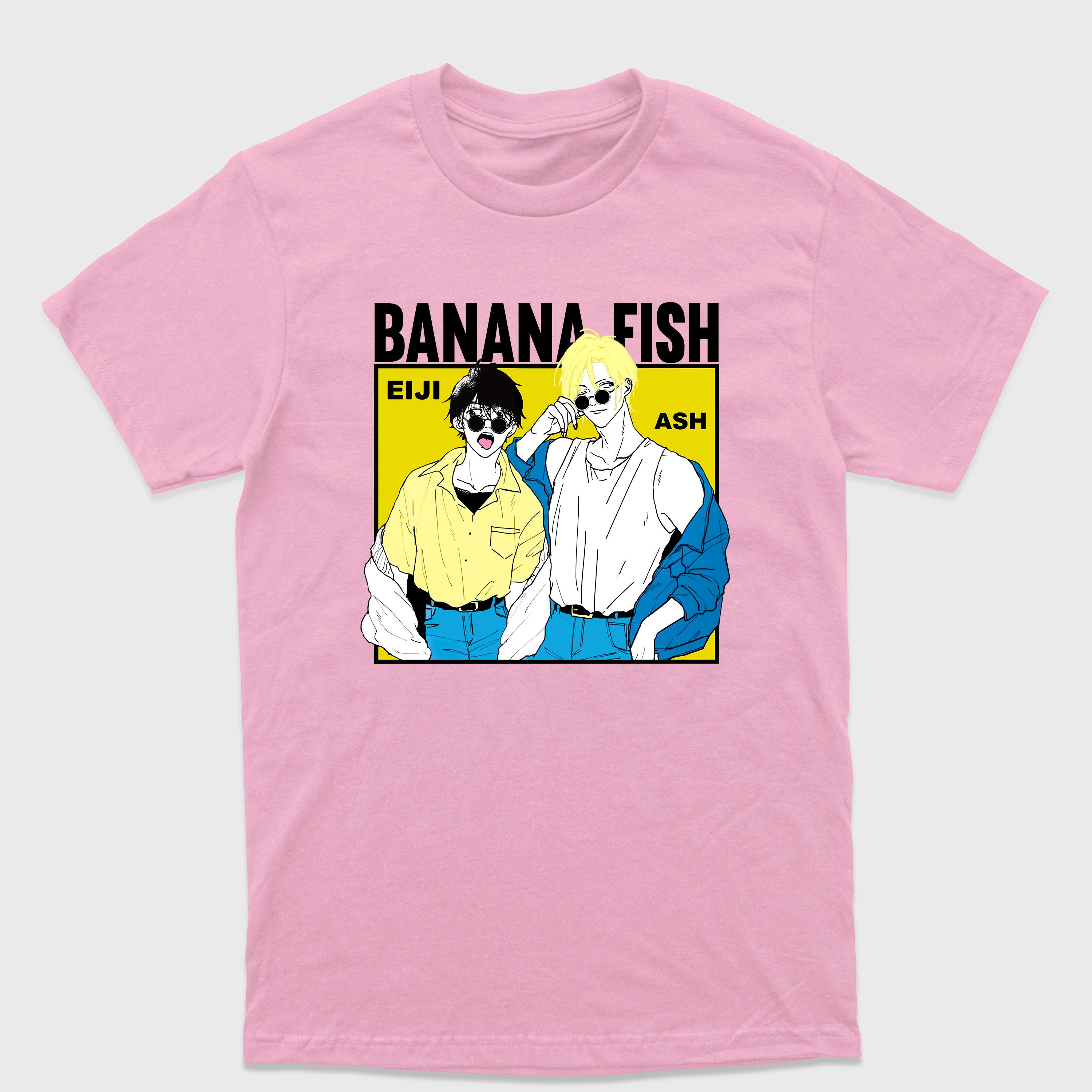 Camiseta Básica Ash e Eiji Banana Fish