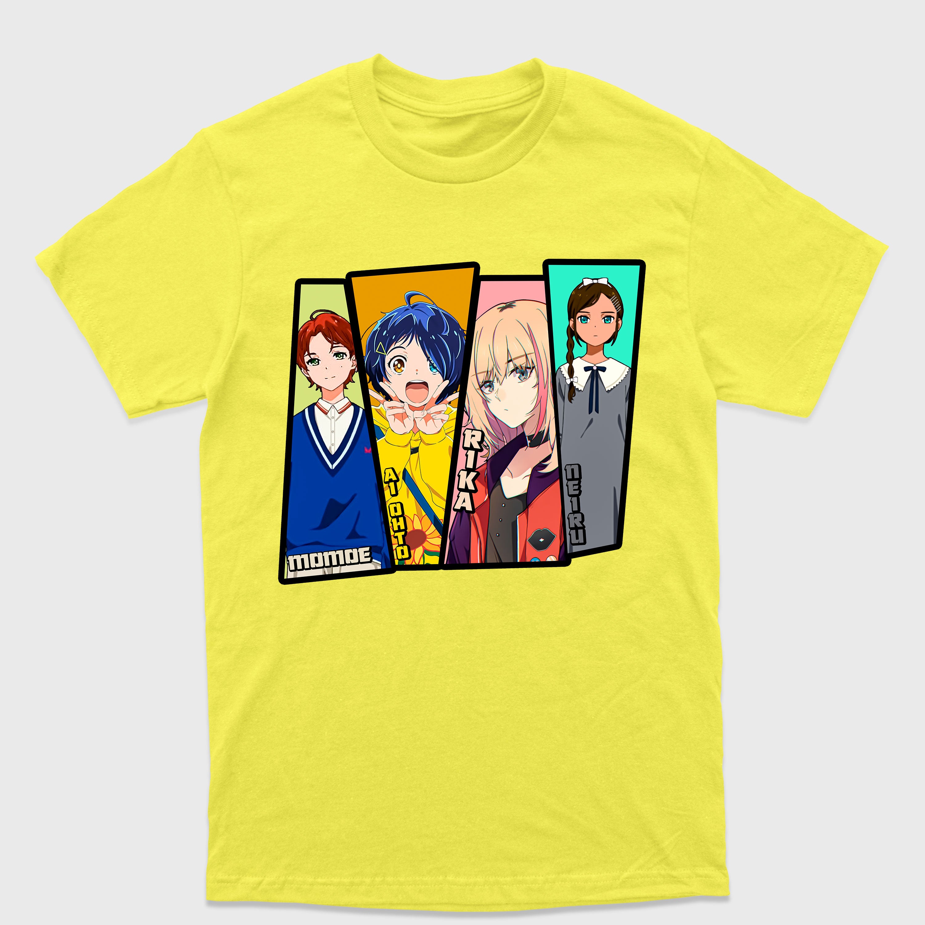 Camiseta Básica Anime Personagens Wonder Egg Priority