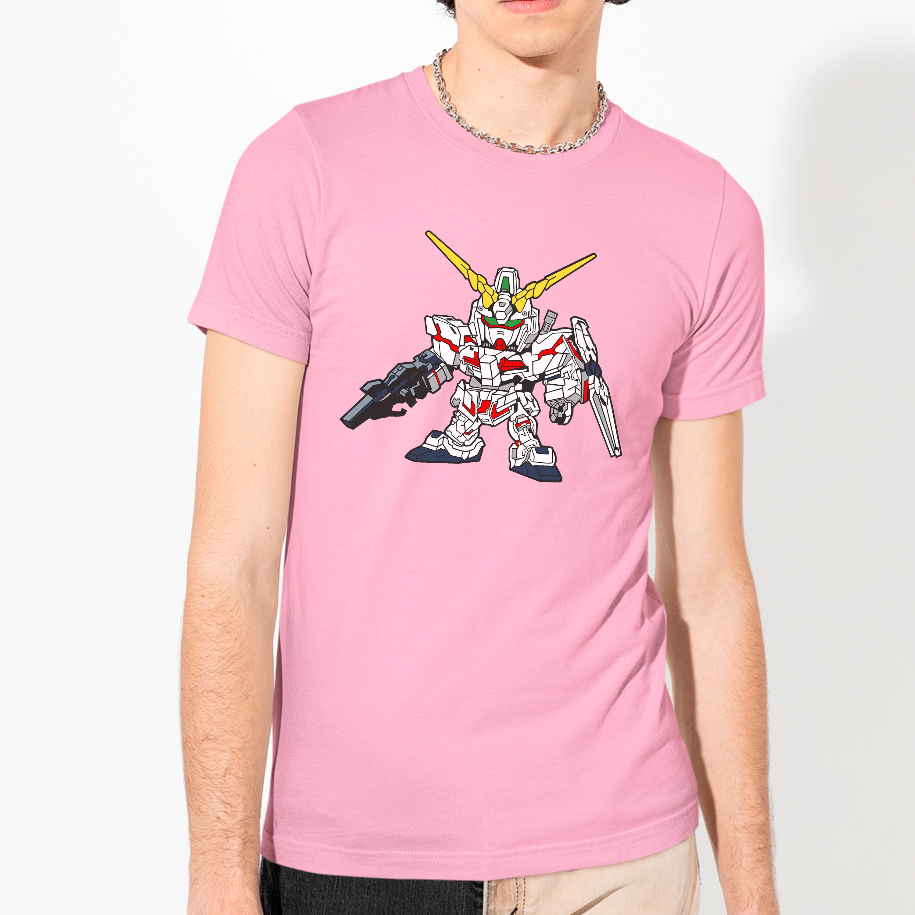 Camiseta Básica Gundam Mecha Chibi