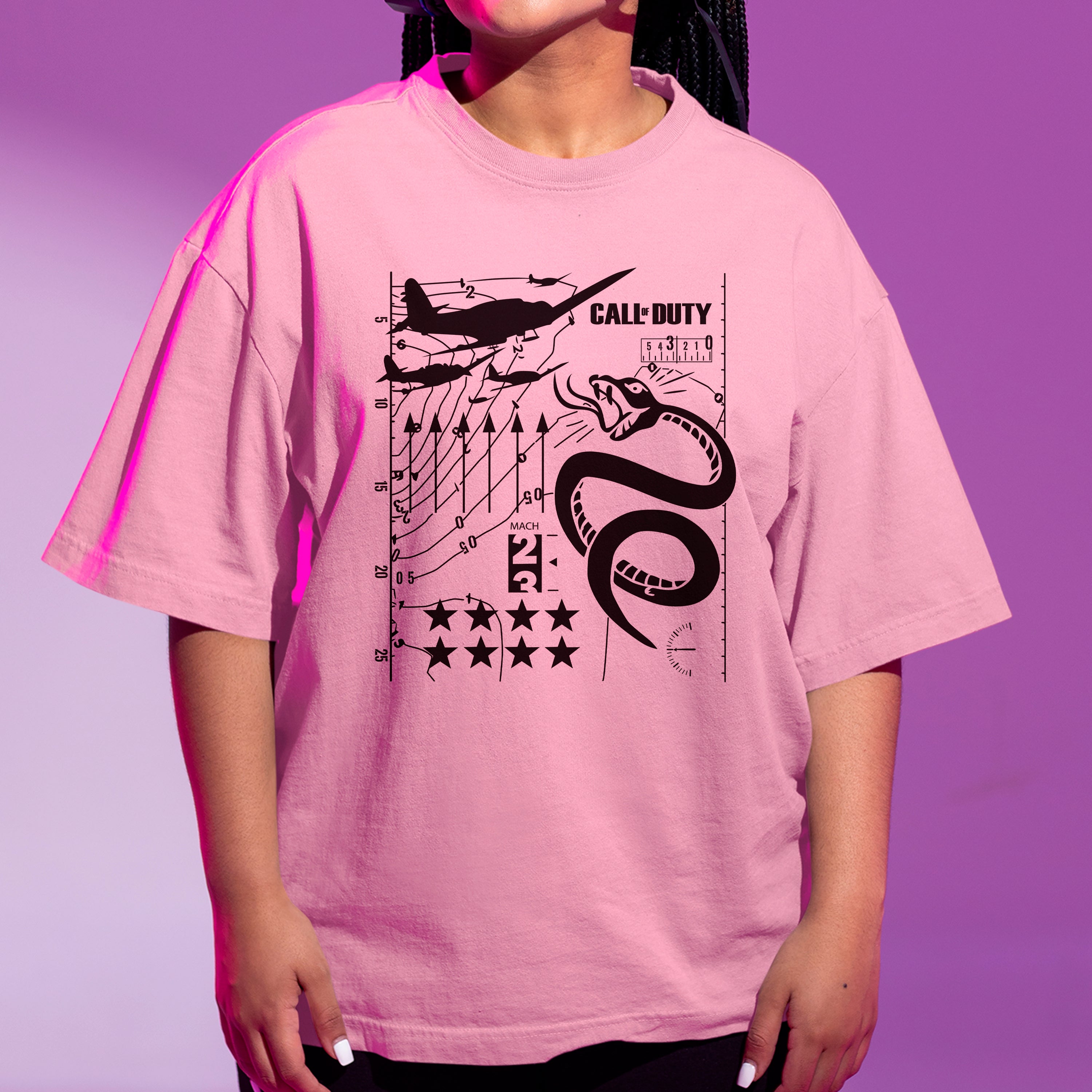 Camiseta Básica Call of Duty Snake Art