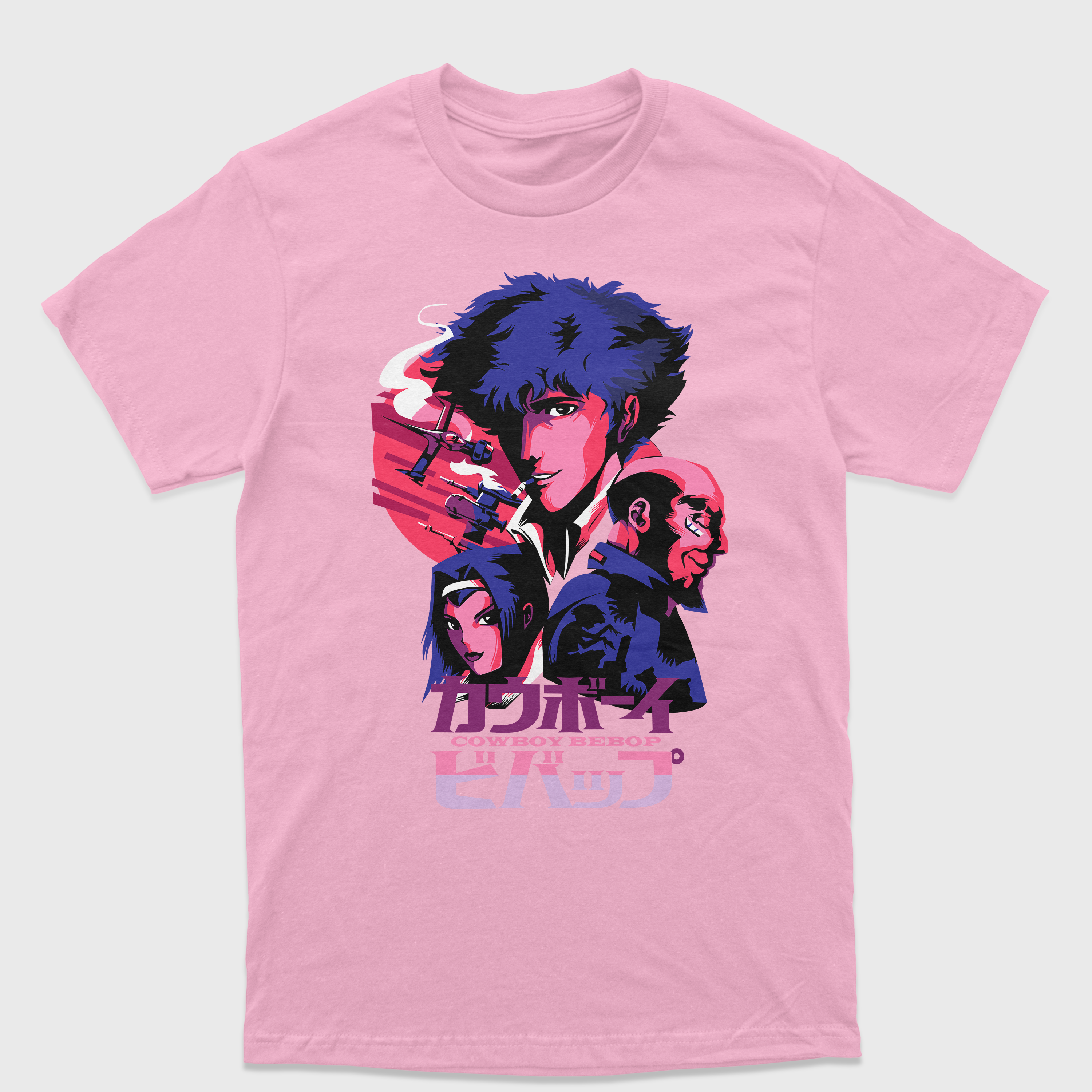 Camiseta Anime Cowboy Bepop Personagens