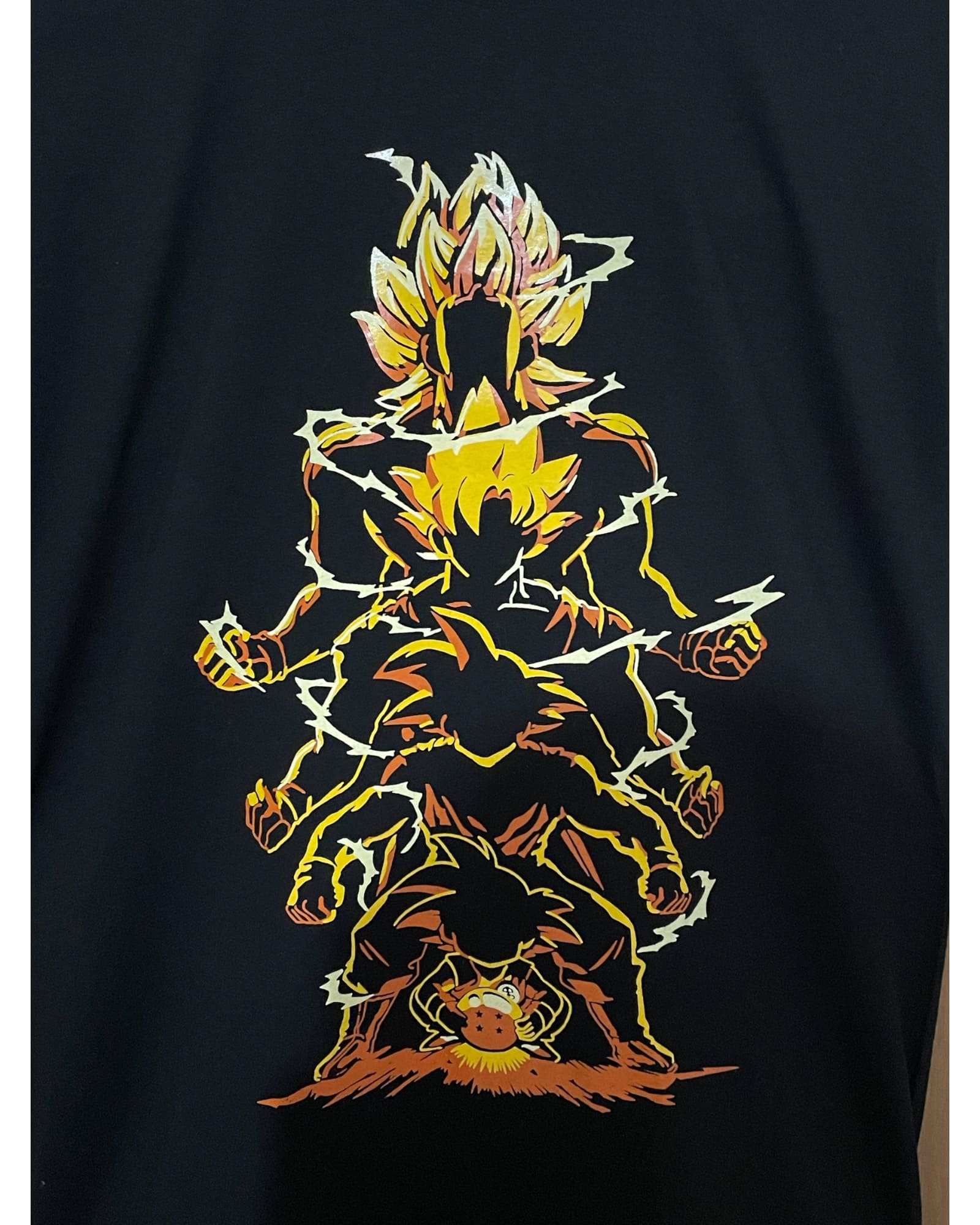 Camiseta Hombre Dragon Ball Z Transformaciones Goku