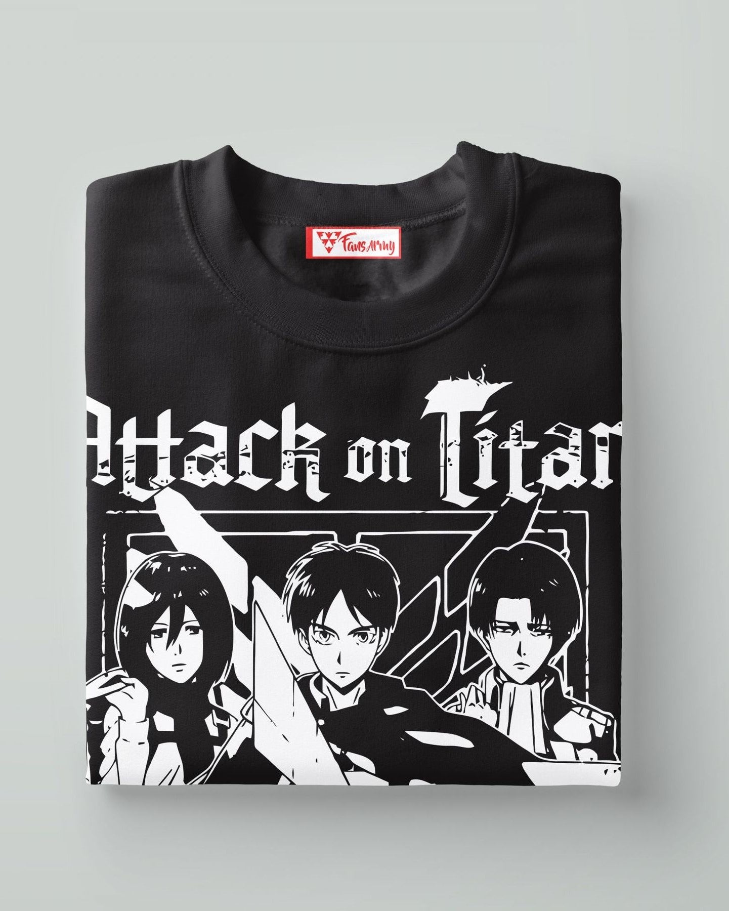 Combinação de camisetas Aot X Goku