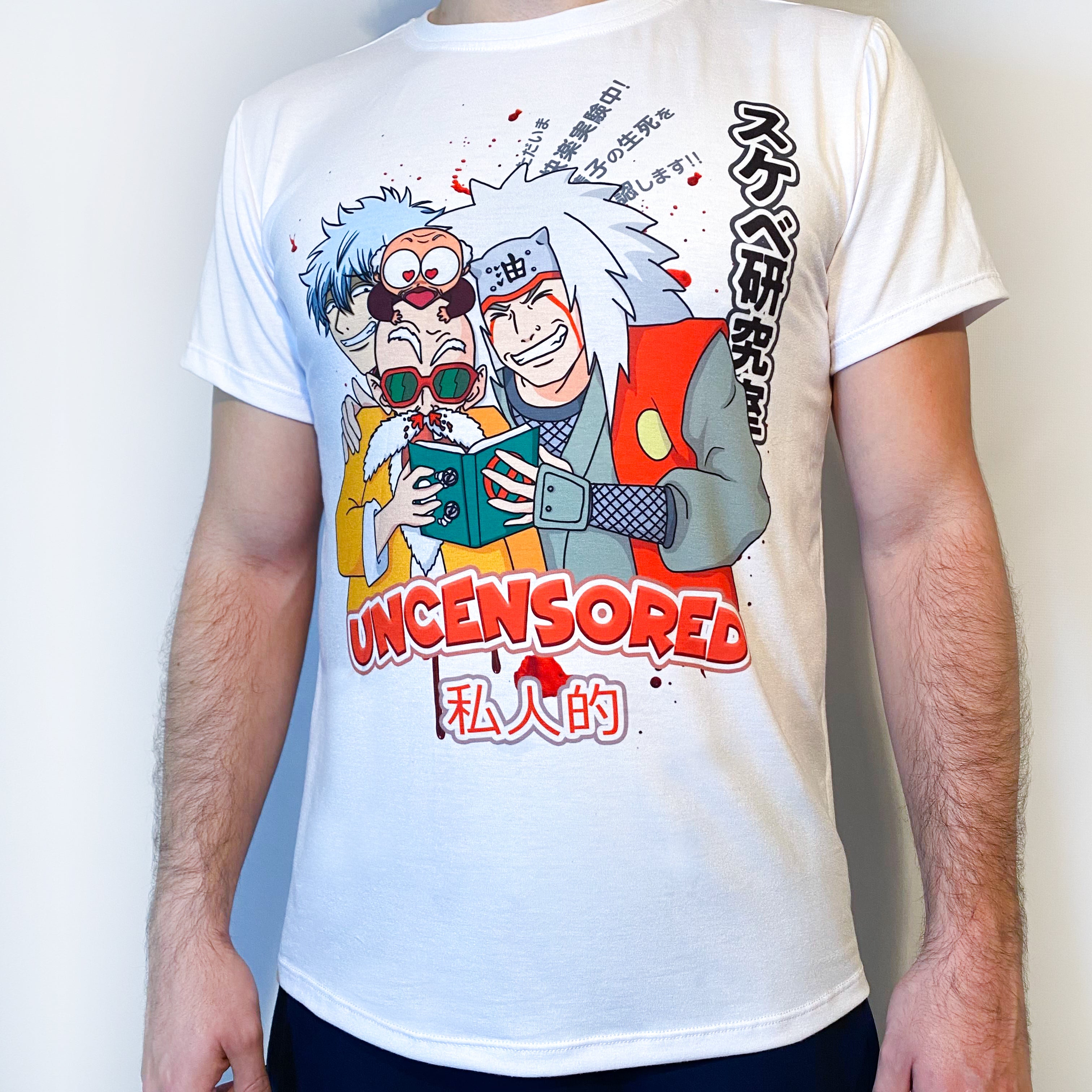 Camiseta Hombre Anime Blanca