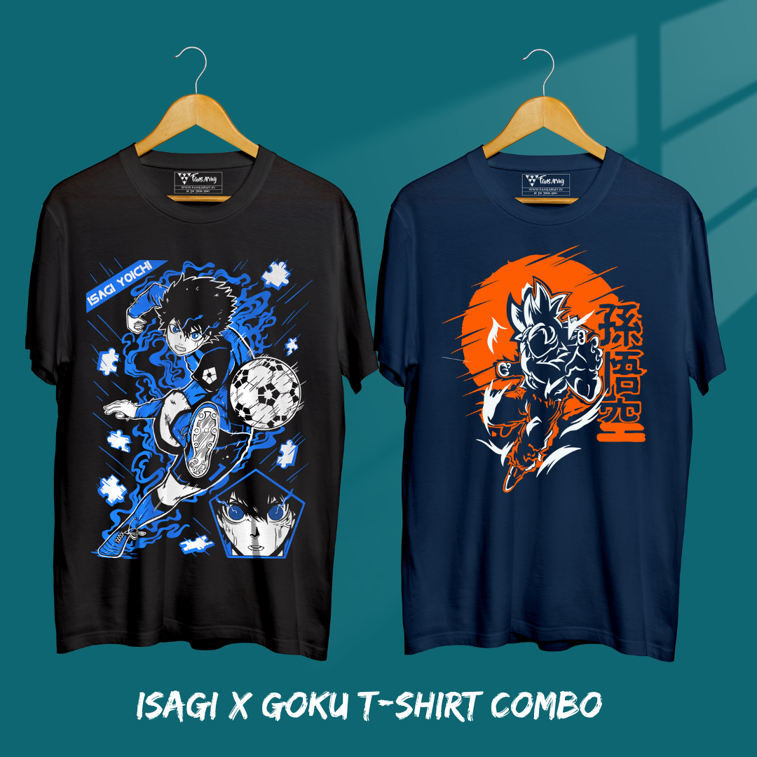 Combinação de camisetas Isagi X Goku Instinct