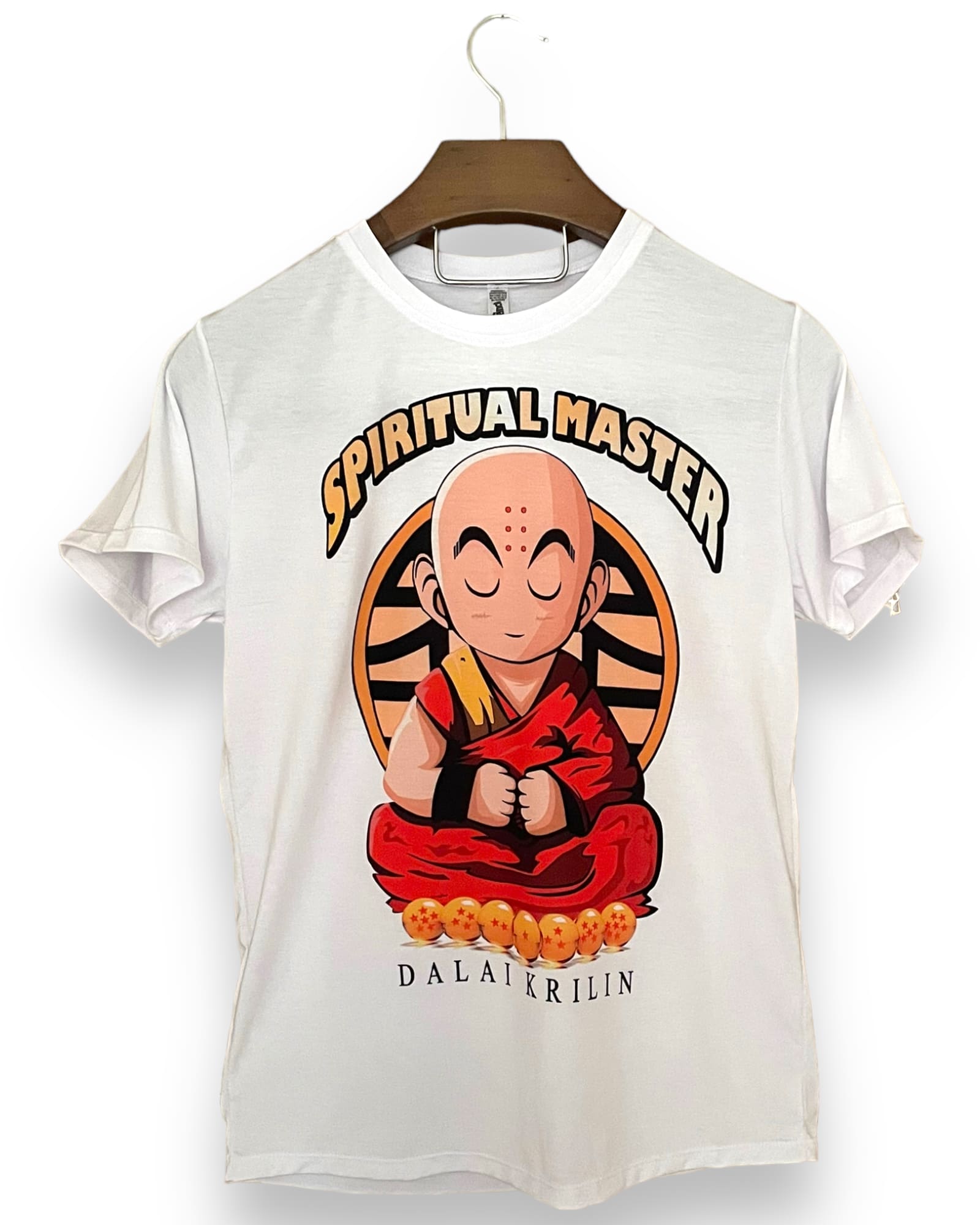 Camiseta Hombre Dragon Ball Z Krilin Blanca