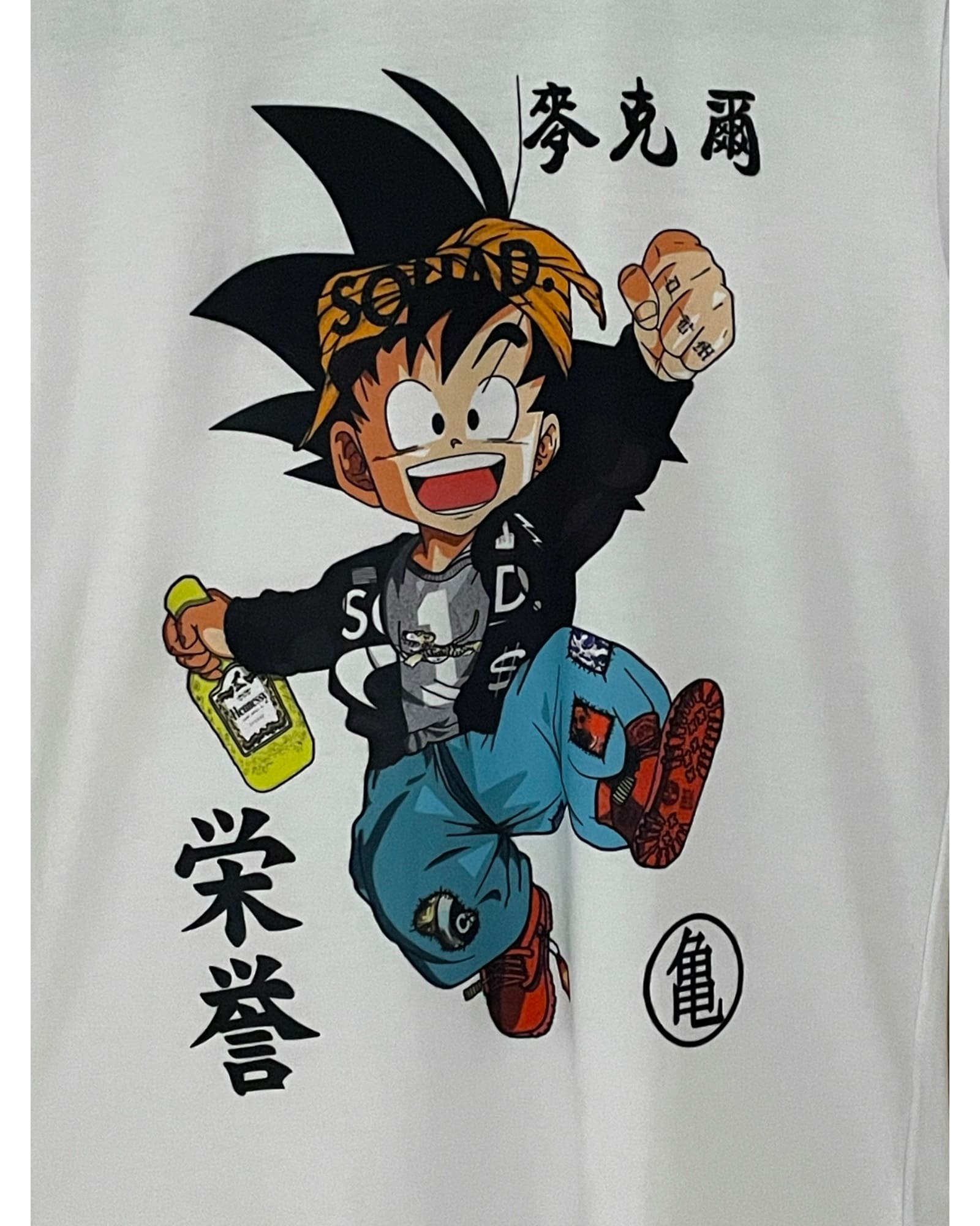 Camiseta Hombre Dragon Ball Z Goten Blanca