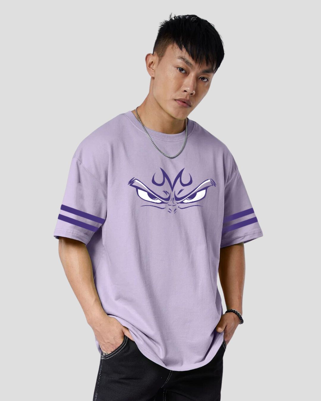 Camiseta de anime grande do Príncipe de todos os Saiyan