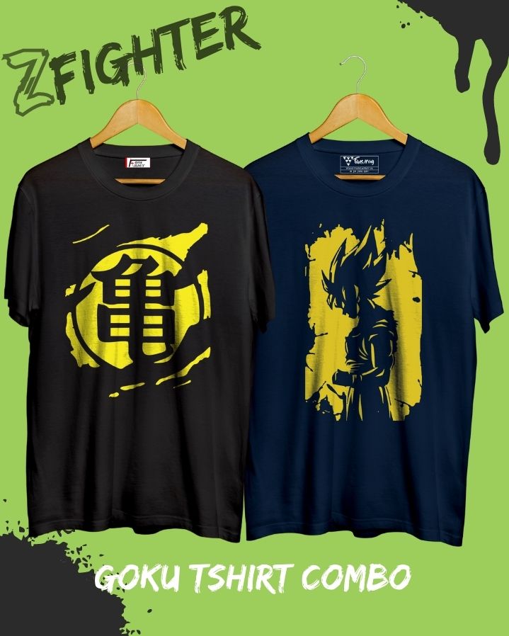 Combinação de camisetas Kanji X Goku