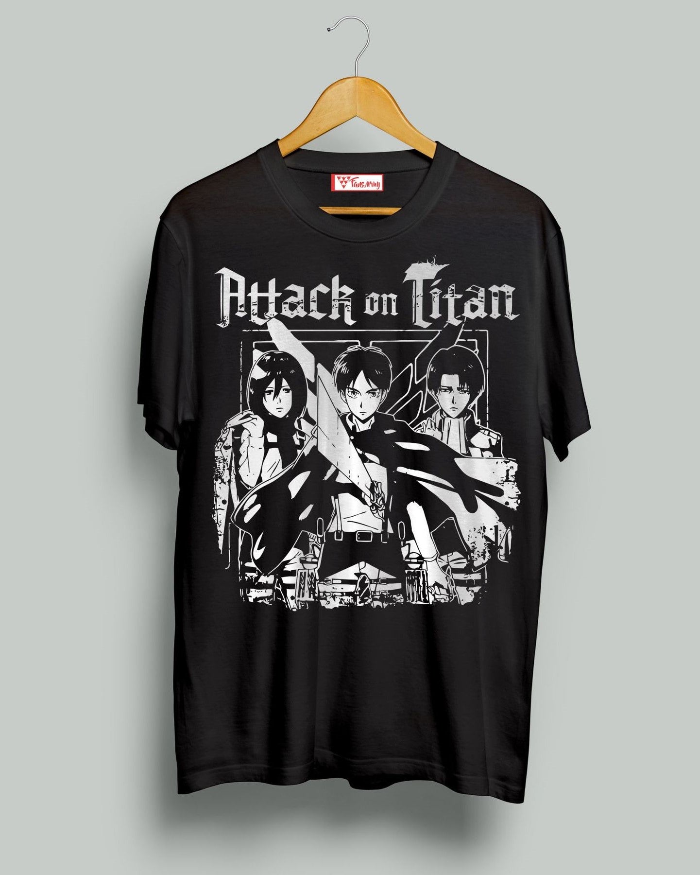 Combinação de camisetas Aot X Goku