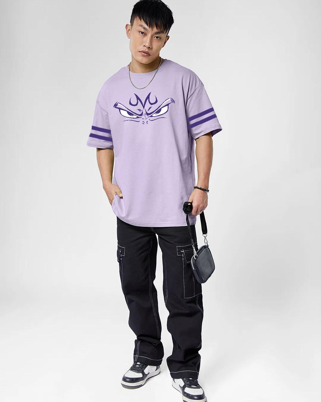 Camiseta de anime grande do Príncipe de todos os Saiyan