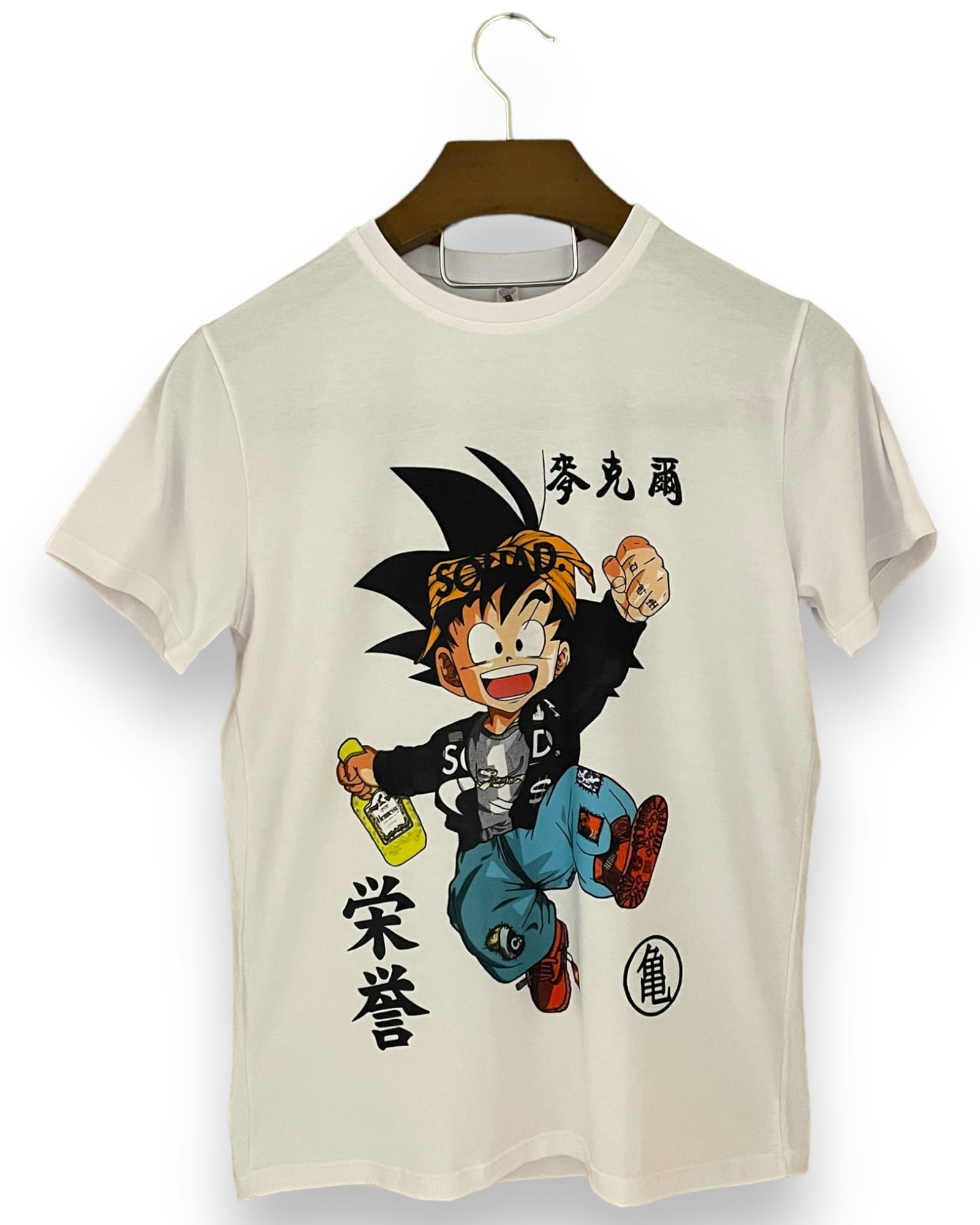 Camiseta Hombre Dragon Ball Z Goten Blanca