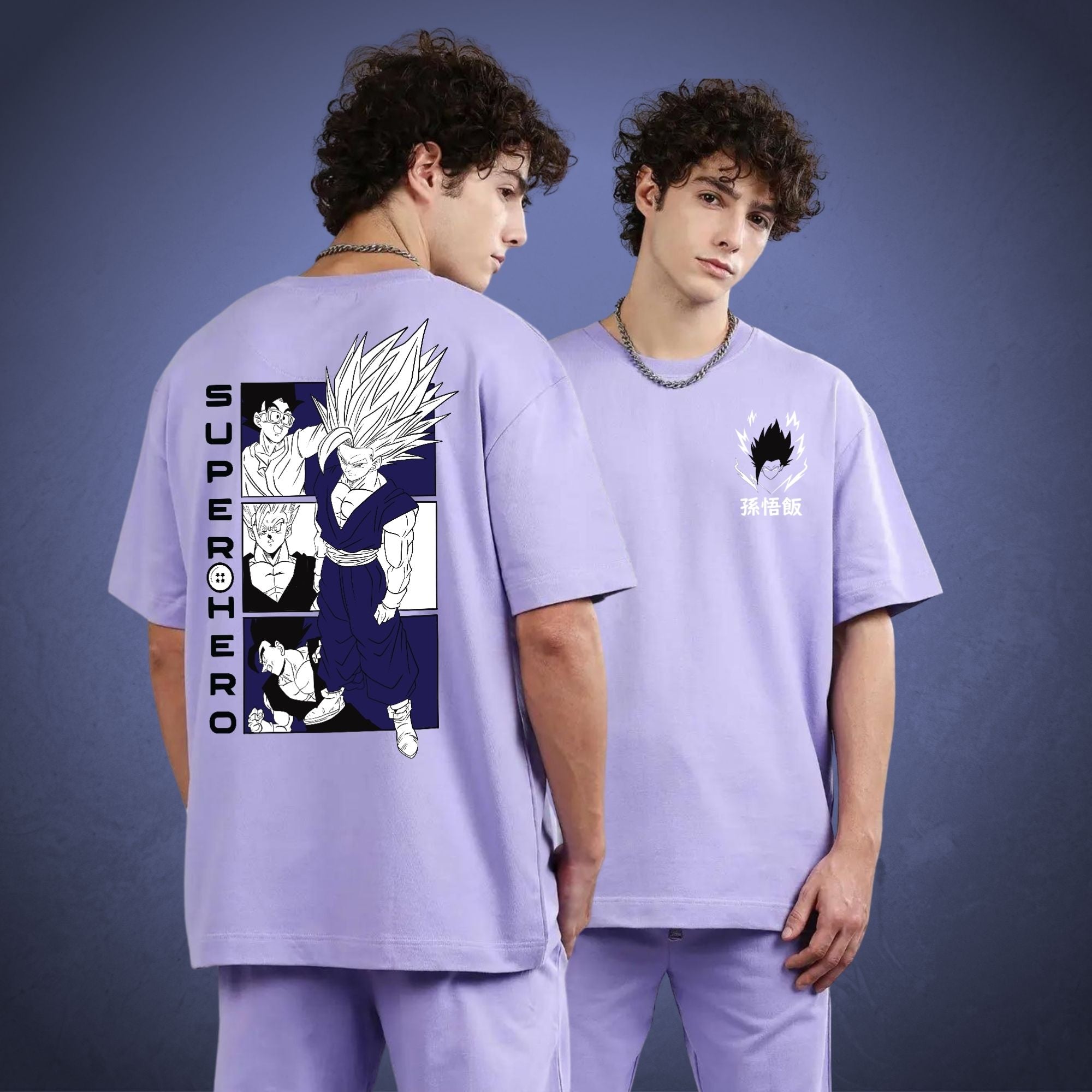 Camiseta de anime grande da Besta Gohan