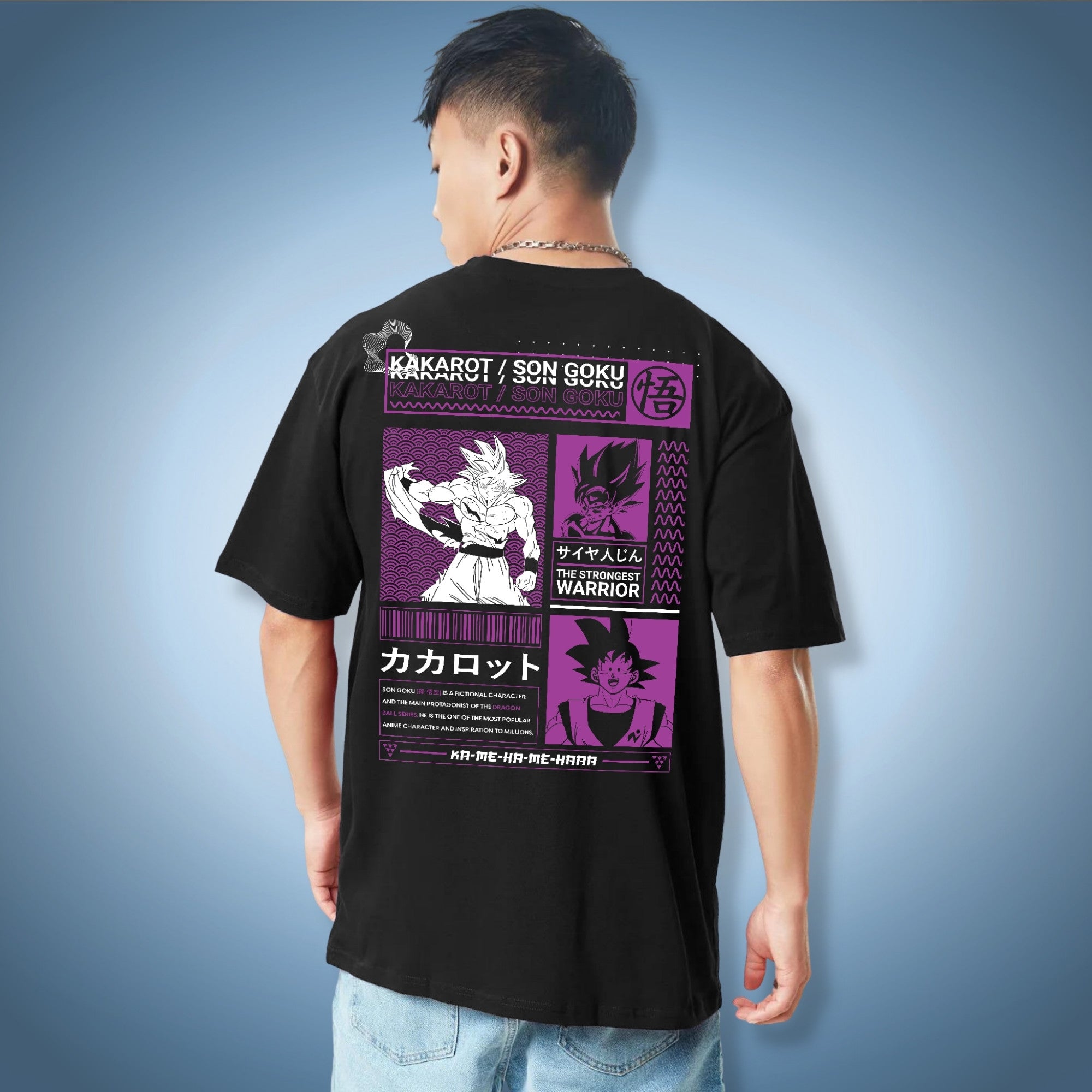 Camiseta de anime grande Ultra Instinct Goku